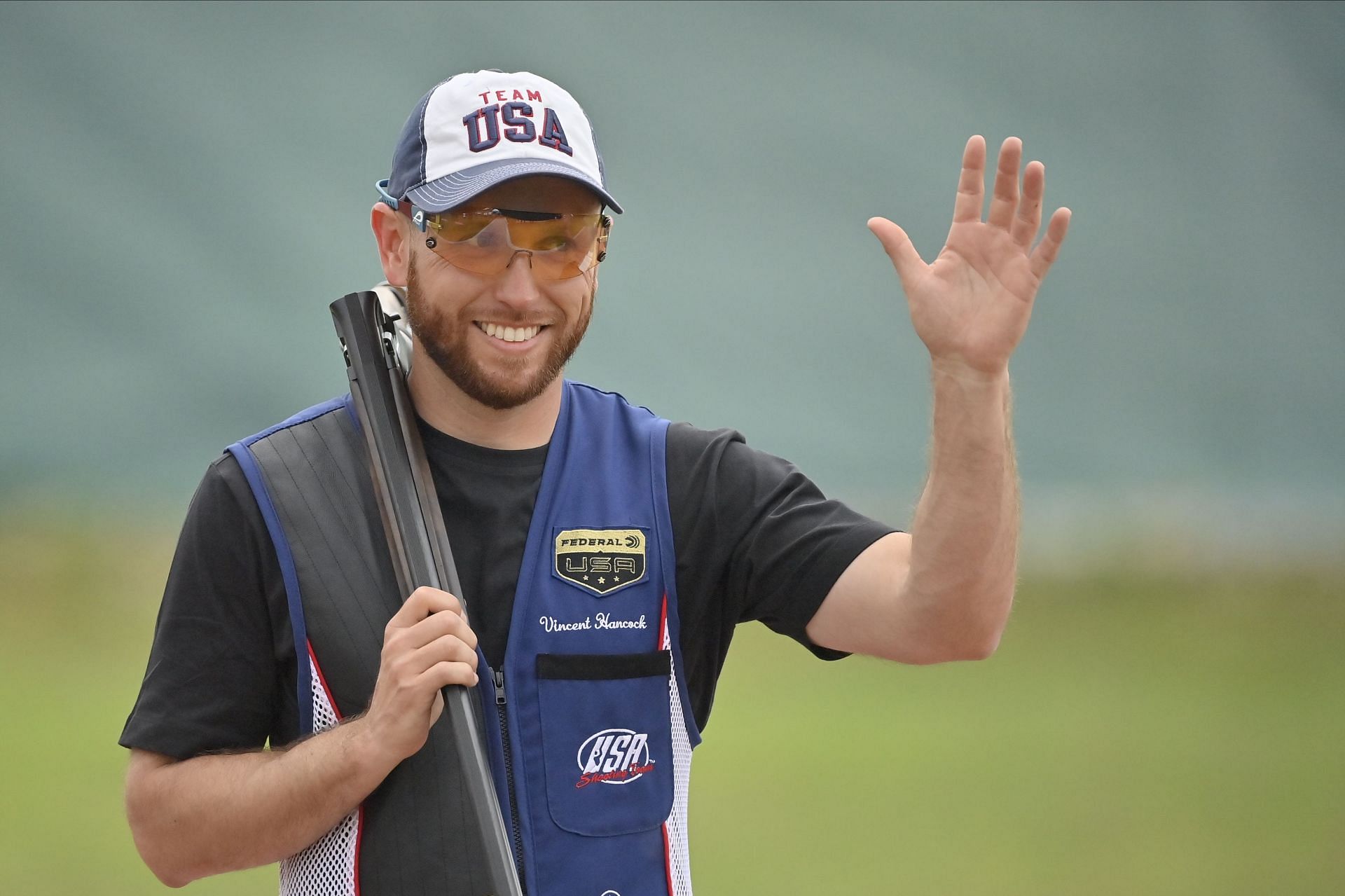 Vincent Hancock secured a gold medal in men&#039;s skeet shooting at the Paris Olympics. (Image by Getty)