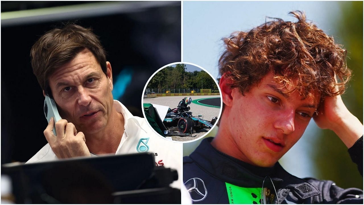 Mercedes boss planning to put Andrea Kimi Antonelli back in the car after Monza crash (Images from Getty Images)