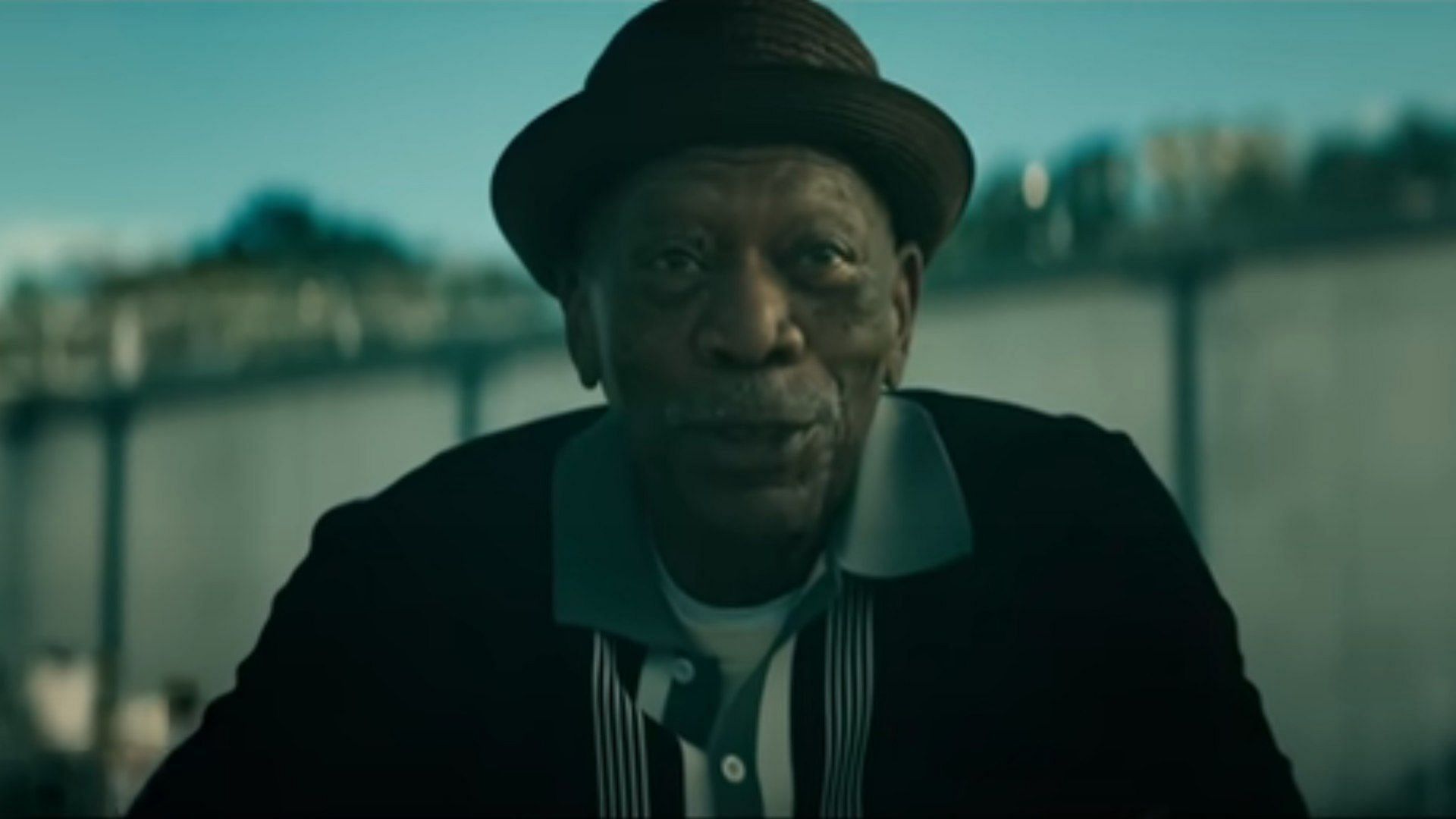 Morgan Freeman seen in an image from the trailer of the movie (Image via Warner Bros. Entertainment, Gunner trailer, 01:01)