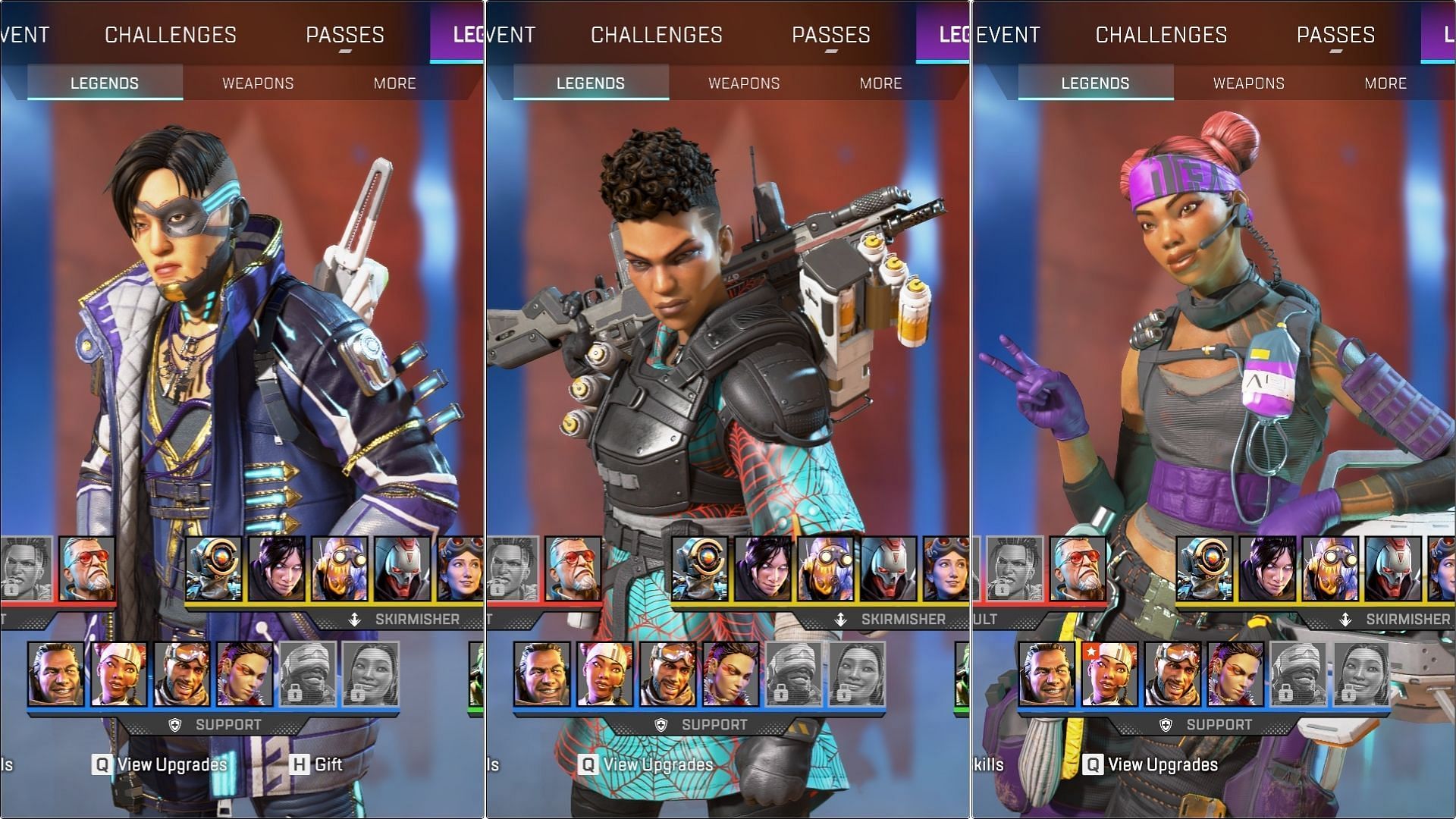 Crypto, Bangalore, and Lifeline in Apex Legends (Image via EA)