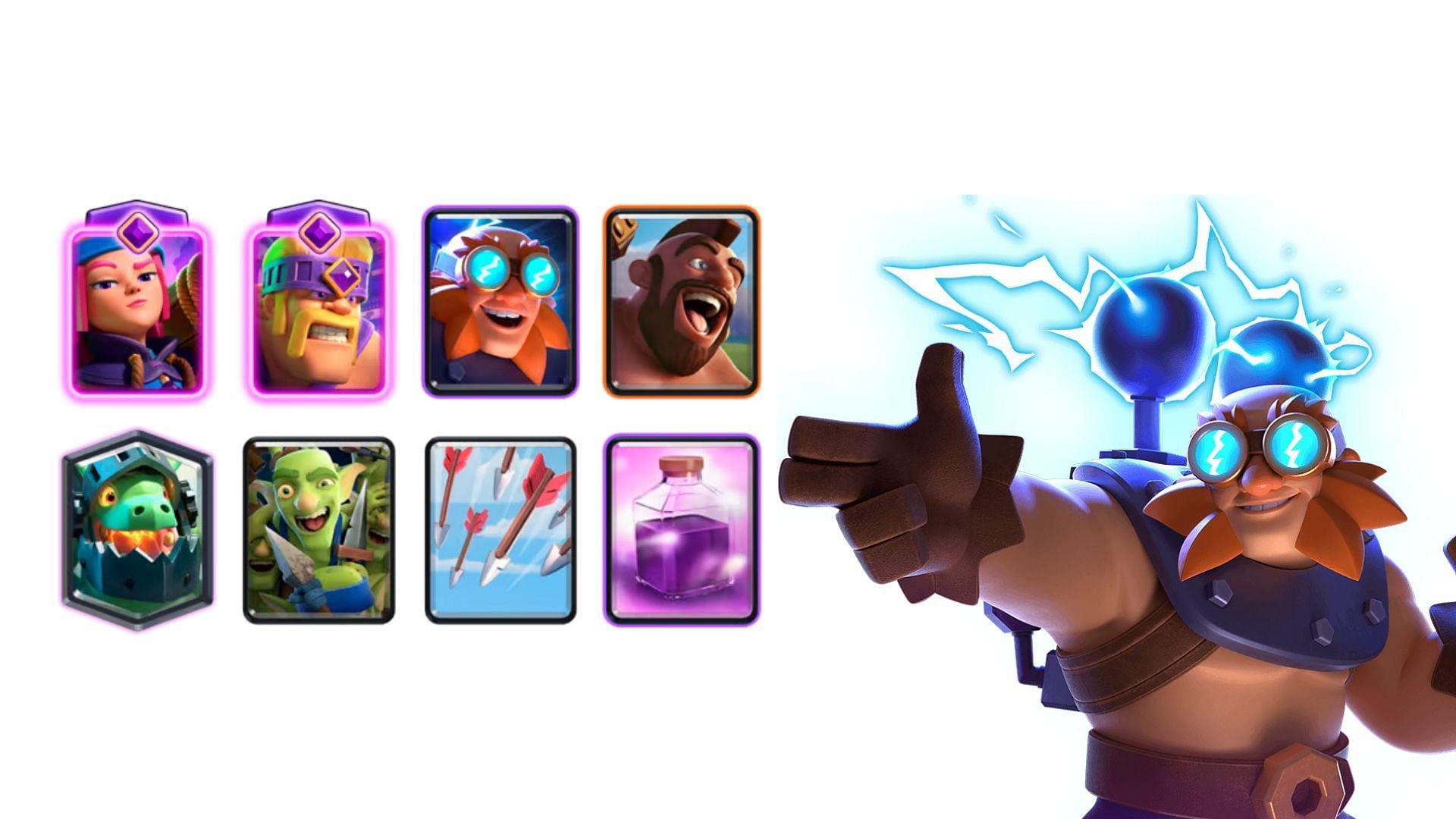 The EGiant Hog ID Rage battle deck in Clash Royale (Image via SuperCell)