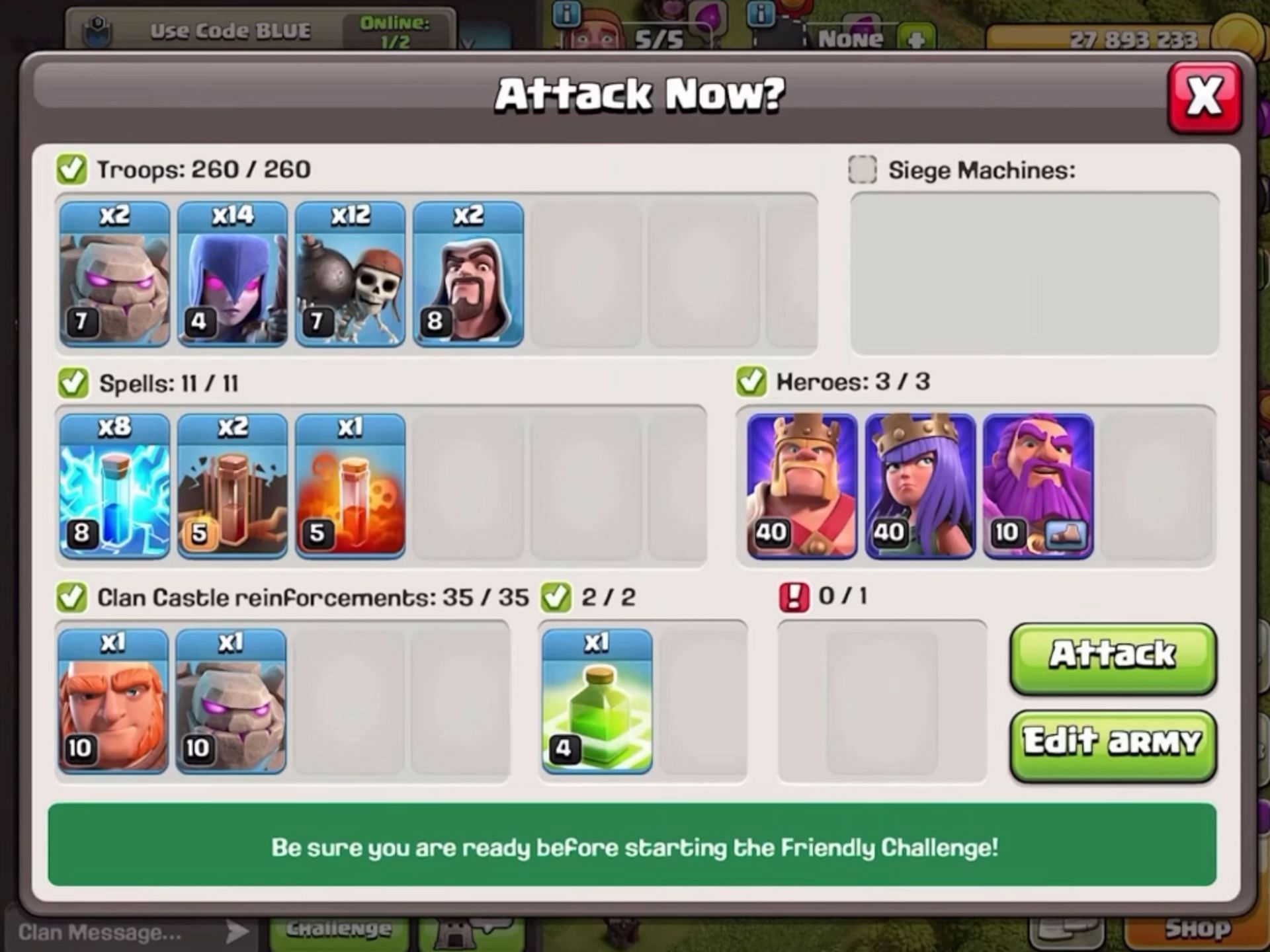 Required troops (Image via Supercell)