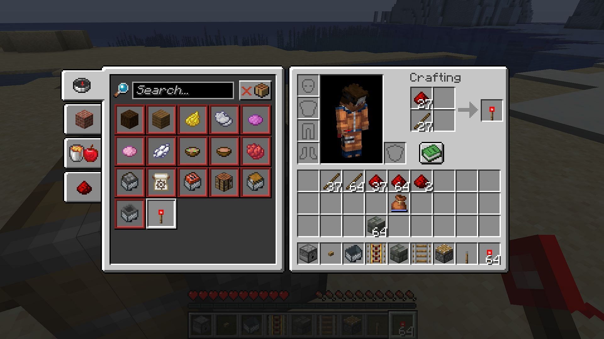 `This inventory shortcut makes crafting large amounts of the same items much faster (Image via Mojang)