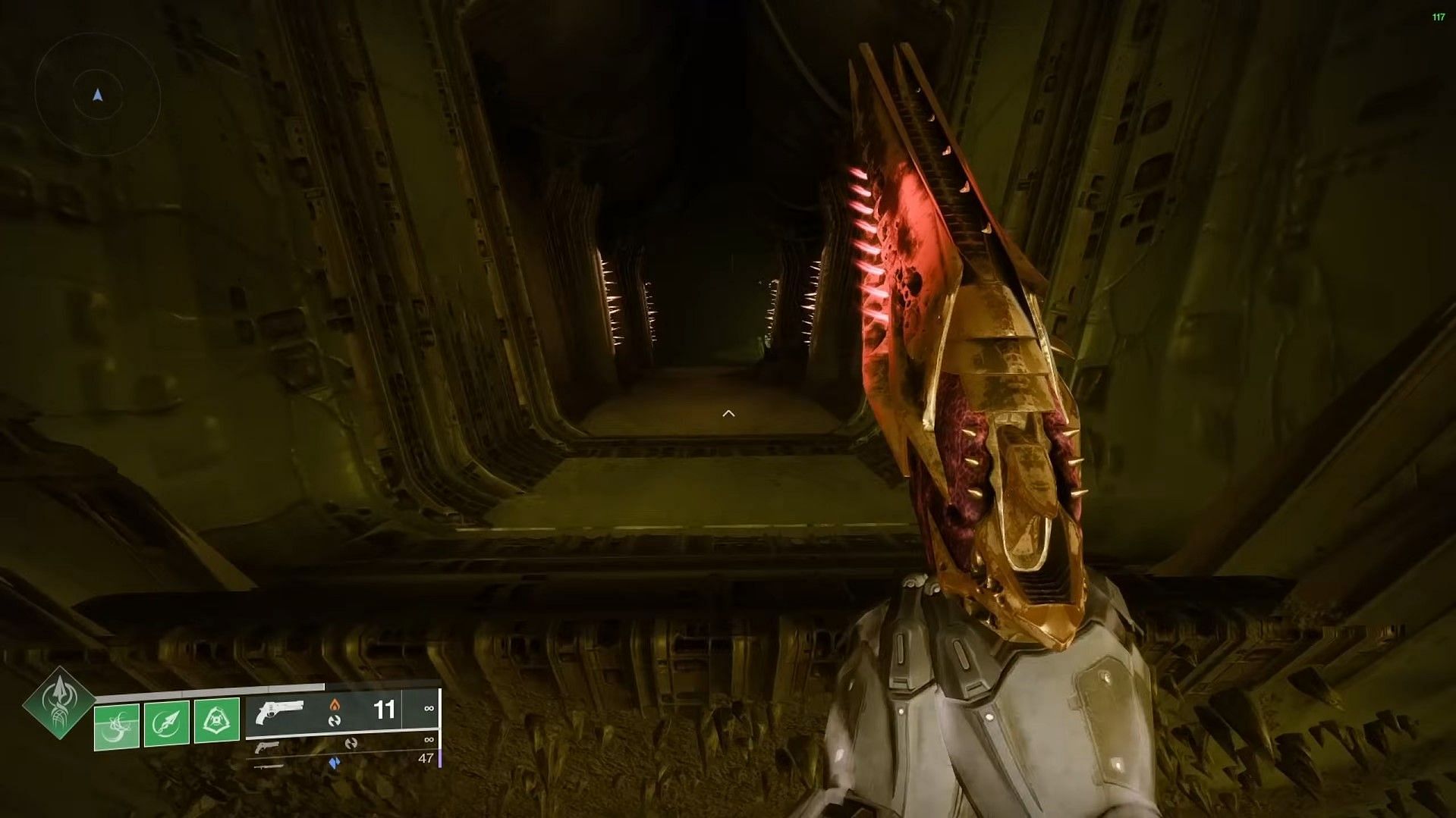 Entrance to the chest hidden in Destiny 2 King&#039;s Fall wall jumping puzzle (Image via Bungie)