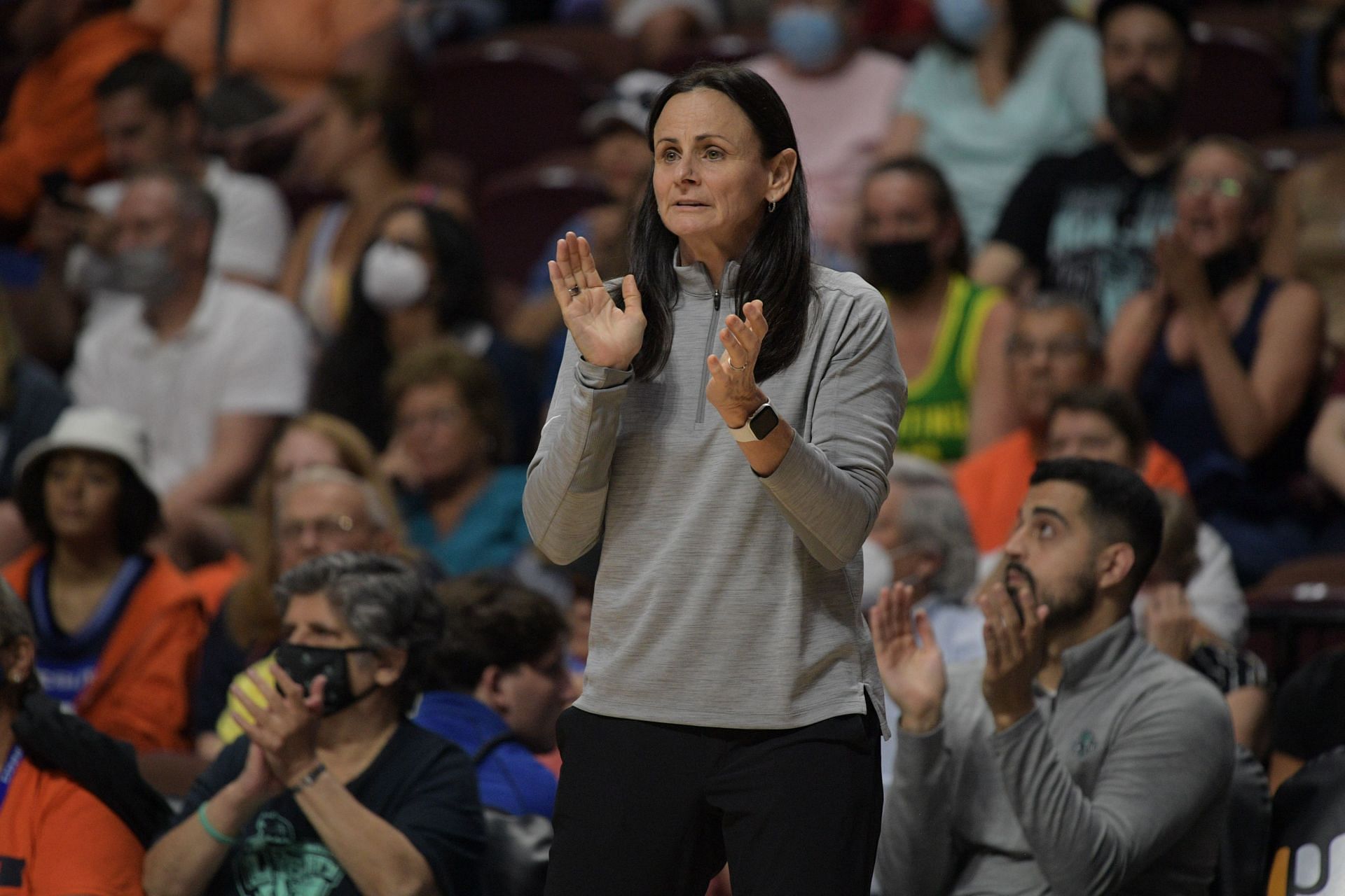 New York Liberty&#039;s Sandy Brondello - Source: Getty