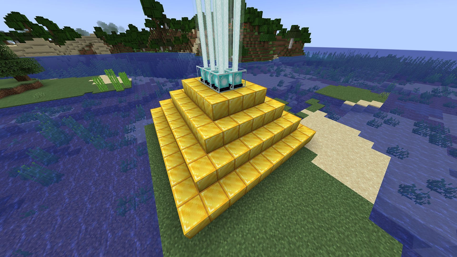 Beacons require certain conditions to be met in Minecraft before they&#039;ll activate (Image via Mojang)