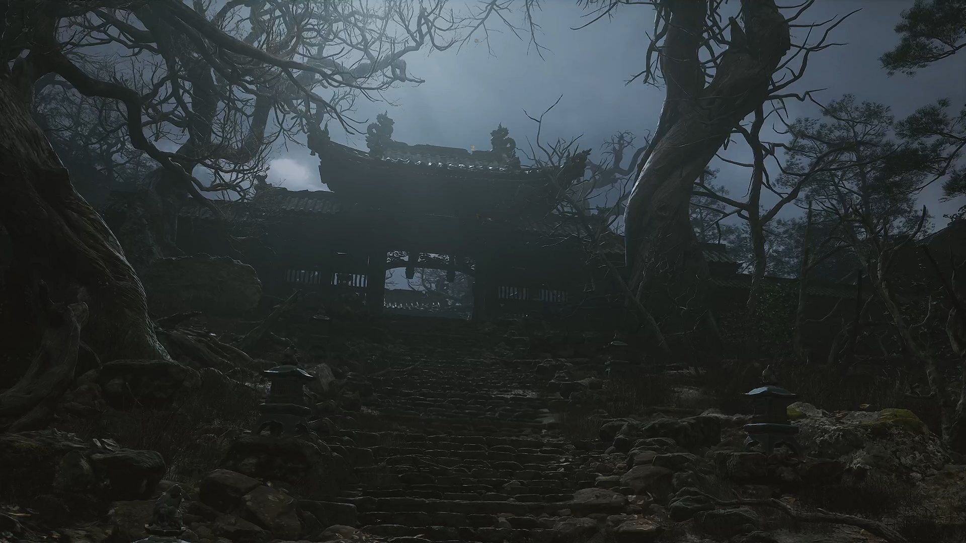 Ancient Guanyin Temple area in Black Myth Wukong (Image via Game Science)