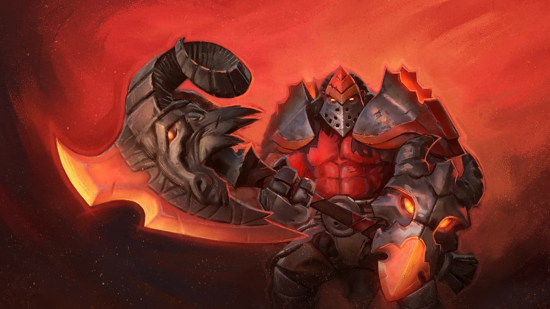 Axe&rsquo;s The Ram&#039;s Head Armaments set (Image via Valve)