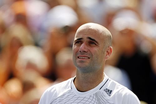 Andre Agassi pictured at the 2006 US Open (Source: Getty)