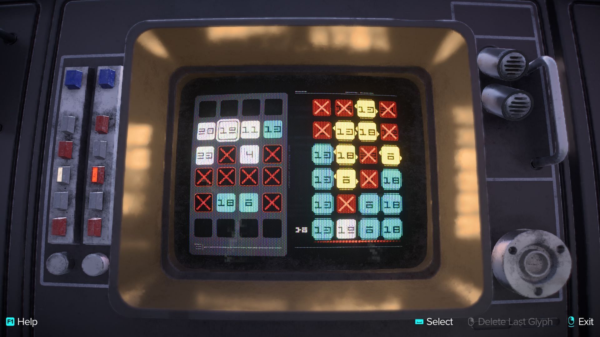 Find the correct combination using trial and error when slicing terminals in Star Wars Outlaws (Image via Ubisoft)