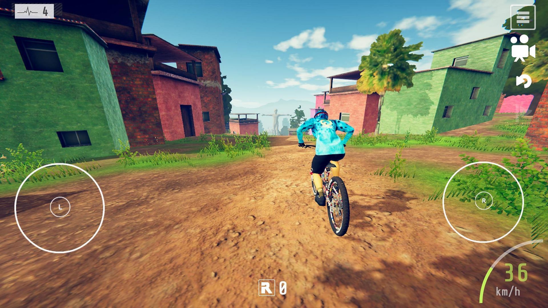 Ride through dirty tracks in Descenders (Image via Noodlecake)