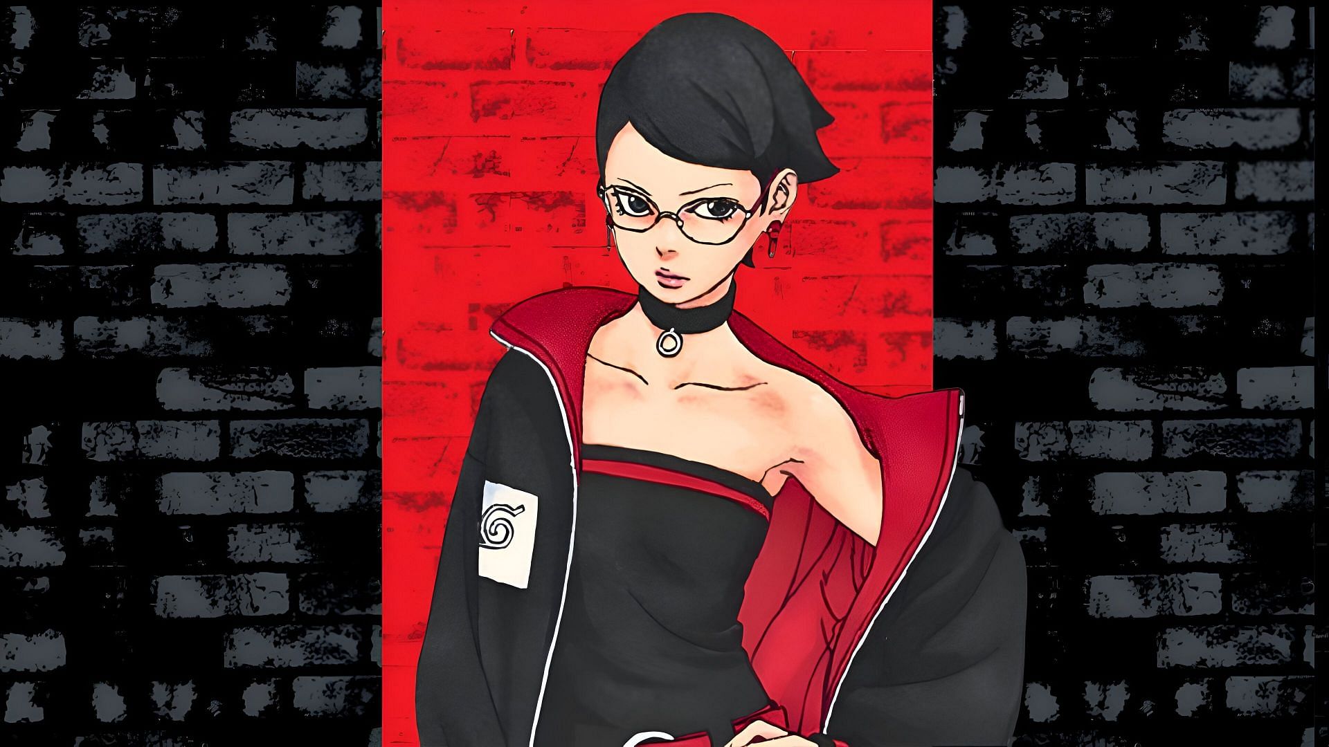 Sarada Uchiha as seen in the Boruto: Two Blue Vortex manga (Image via Shueisha)