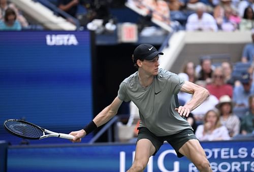 Jannik Sinner in action at the US Open (Picture: Getty)