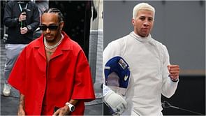 Lewis Hamilton spotted at the Paris Olympics supporting his friend Miles Chamley-Watson