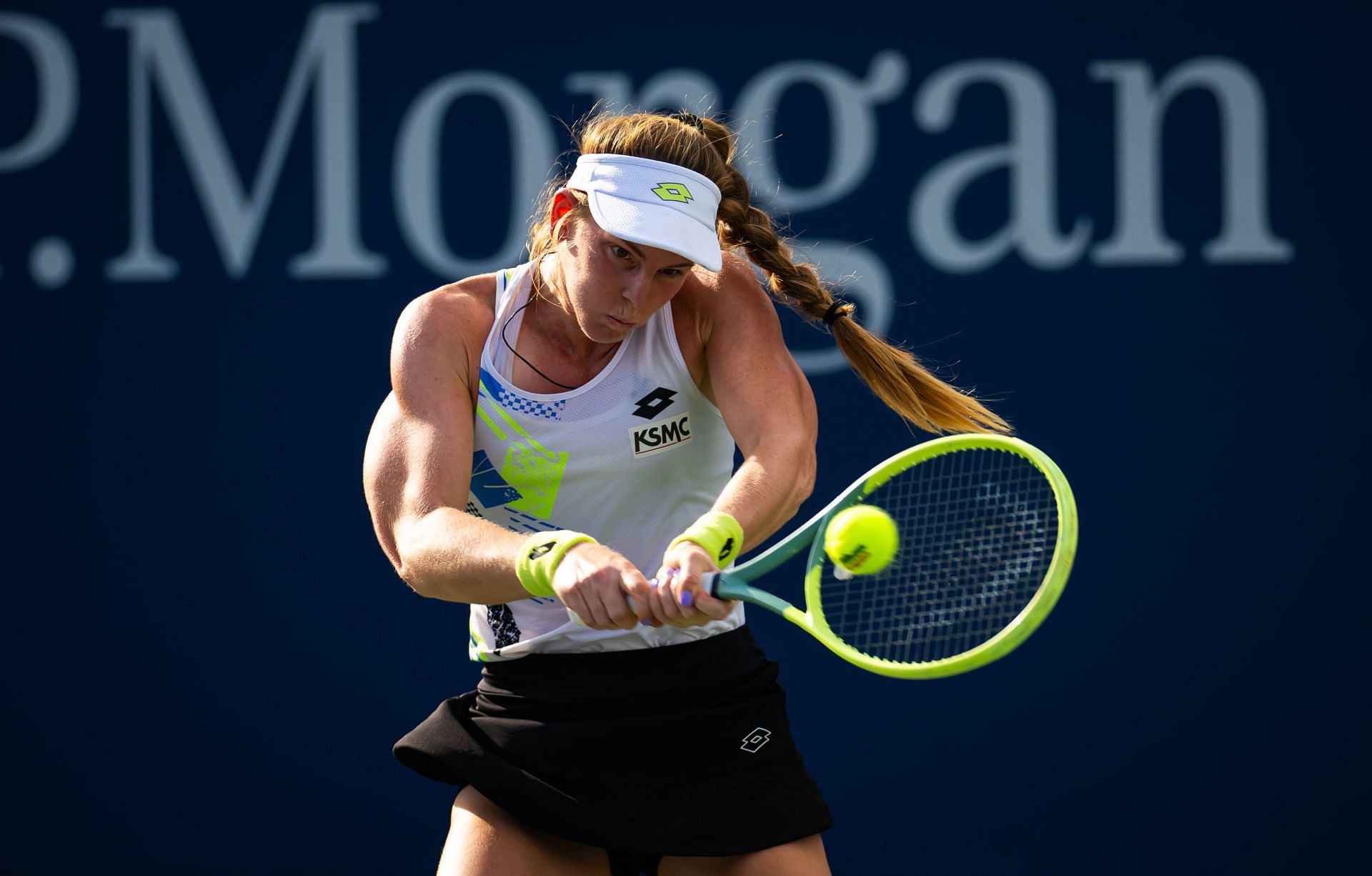 Despina Papamichail in action at the 2023 US Open (Picture: Getty)