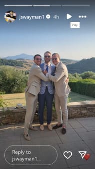 Jeremy Swayman, Linus Ullmark and Hampus Lindholm Jeremy Swayman (Jeremy Swayman's Instagram)