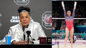Team USA’s Sunisa Lee “fangirls” over South Carolina HC Dawn Staley’s special message for her