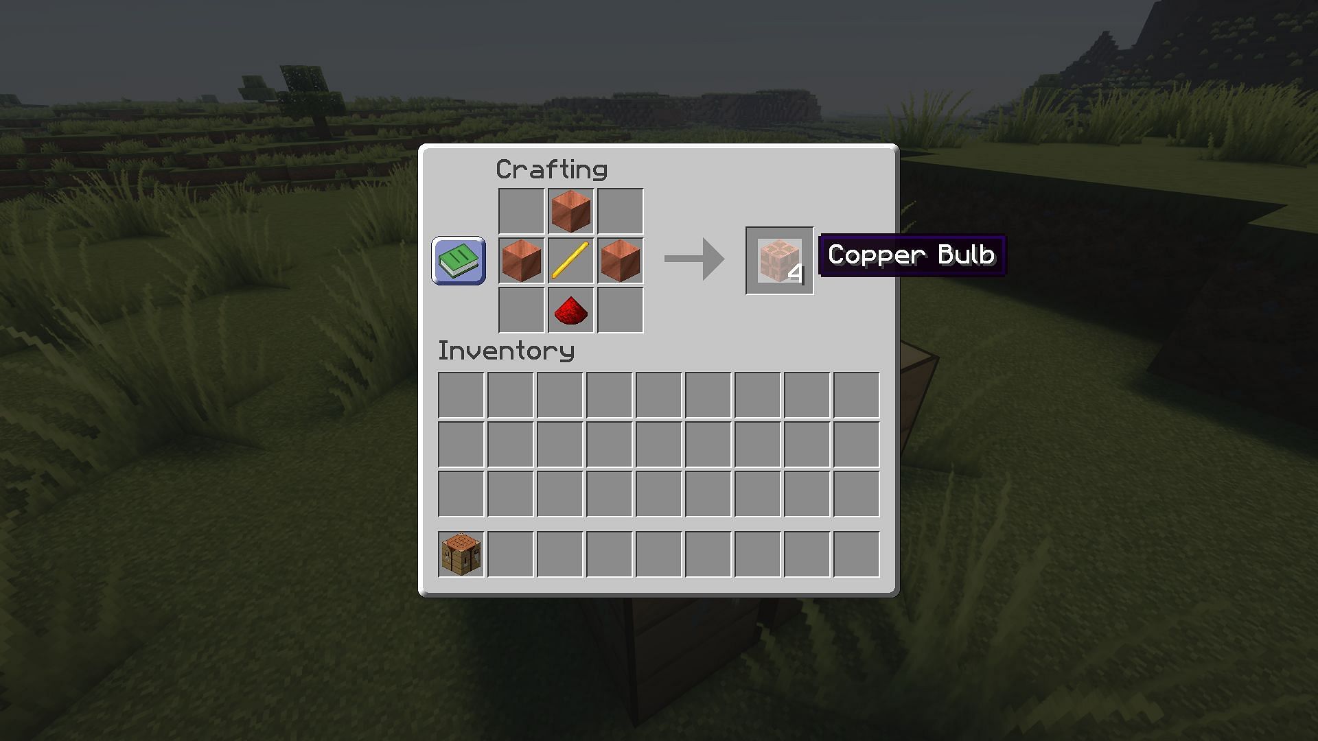 The copper bulb needs lots of copper ingots and blaze rods (Image via Mojang Studios)