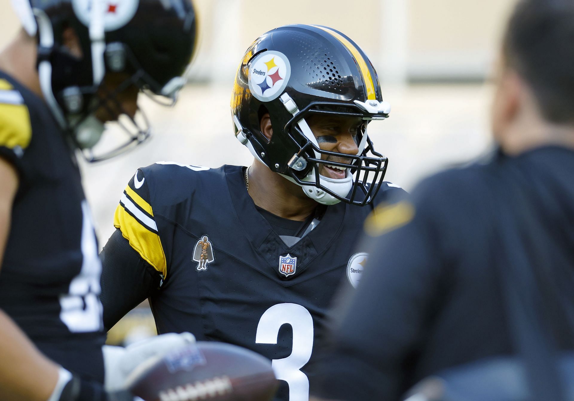 Russell Wilson during Houston Texans v Pittsburgh Steelers - Source: Getty