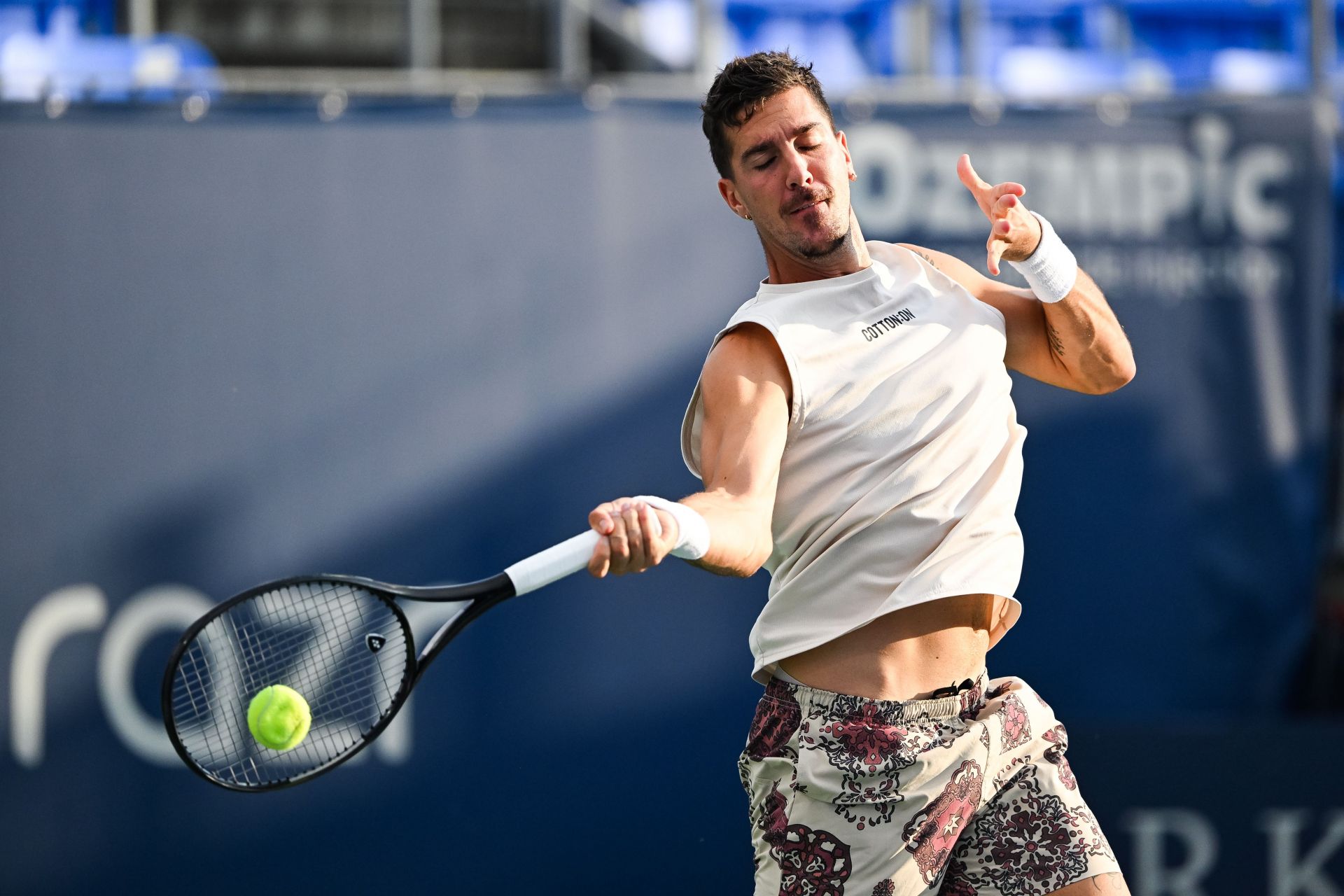 Thanasi Kokkinakis in action at the National Bank Open (Picture: Getty)