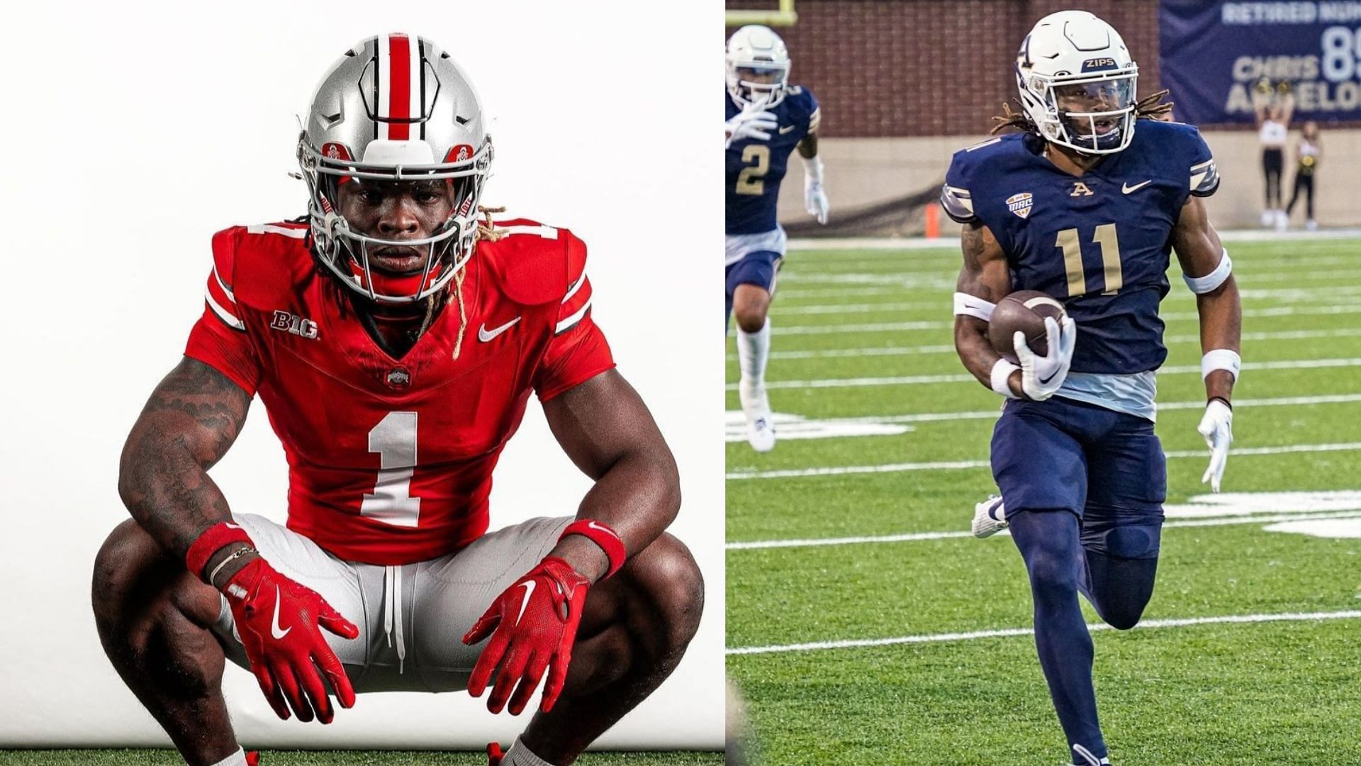 Picture Sources: ohiostatefb, zipsathletics (Instagram) 