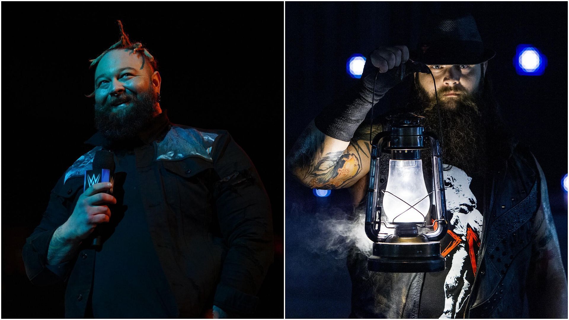 The late Bray Wyatt is a former WWE Universal Champion. [Pictures credit - WWE.com]