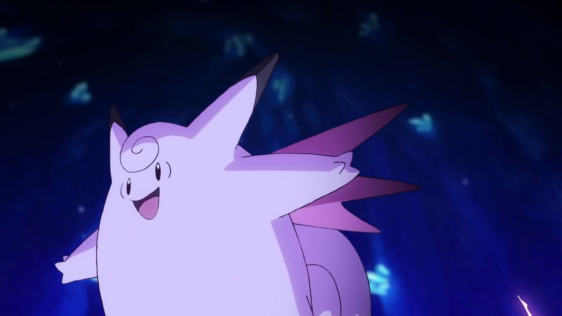 Clefable as seen in the anime (Image via The Pokemon Company)