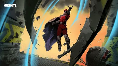 Magneto teams up with the Wastelanders to take down The Wanderer (Image via Epic Games)