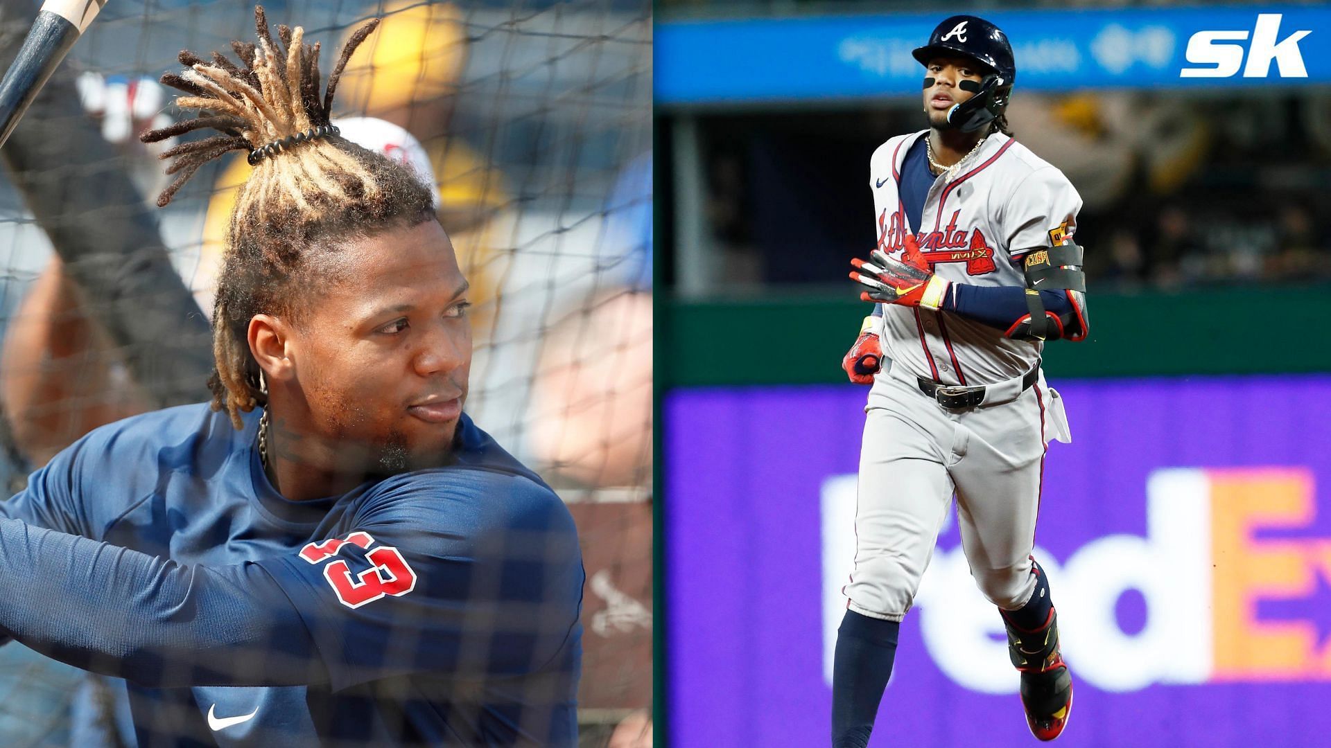 Ronald Acuna Jr. says he is taking a more patient approach to his ACL recovery (Photo Source: IMAGN)