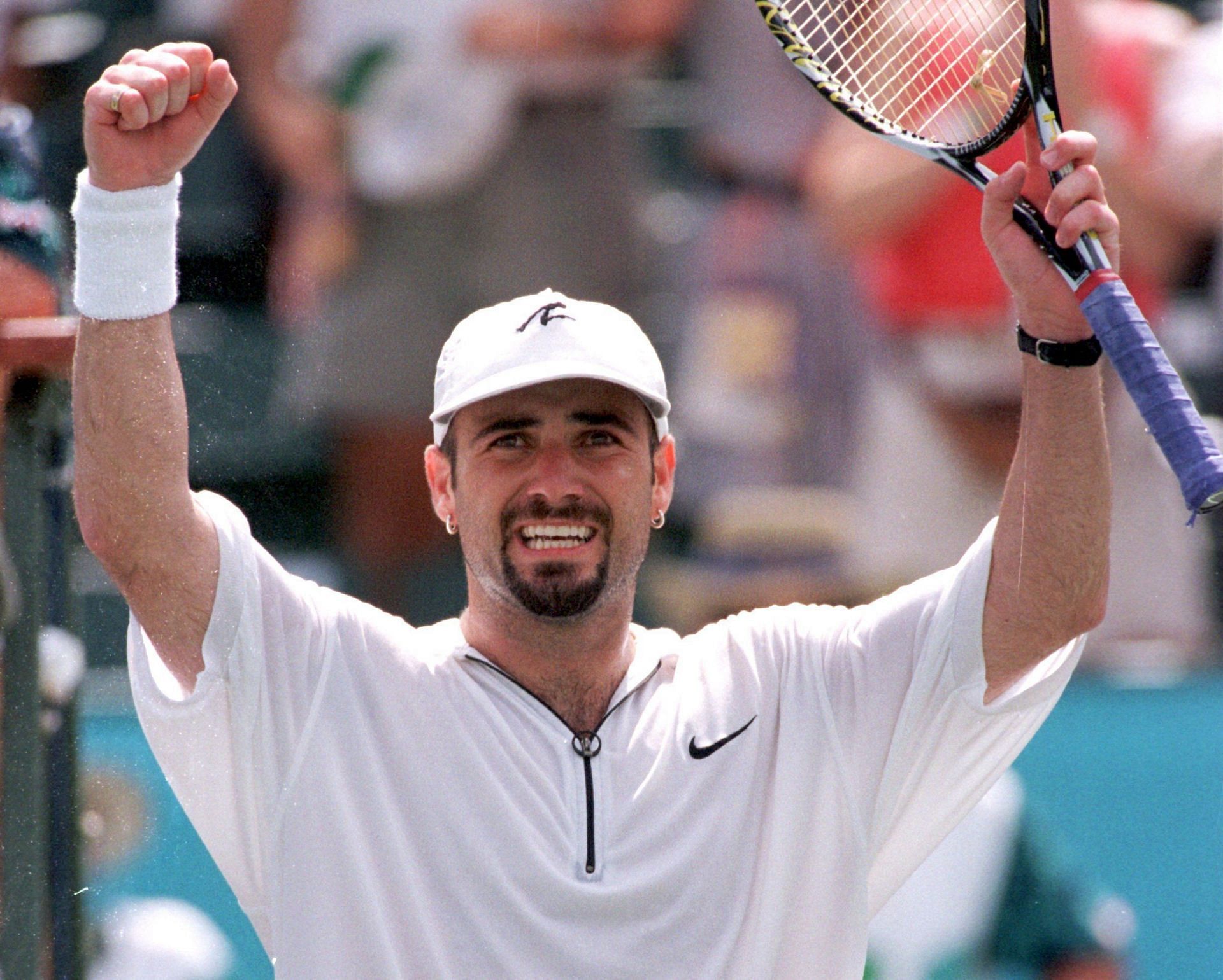 Andre Agassi wins gold at Atlanta Olympics 1996 (Source: Getty)