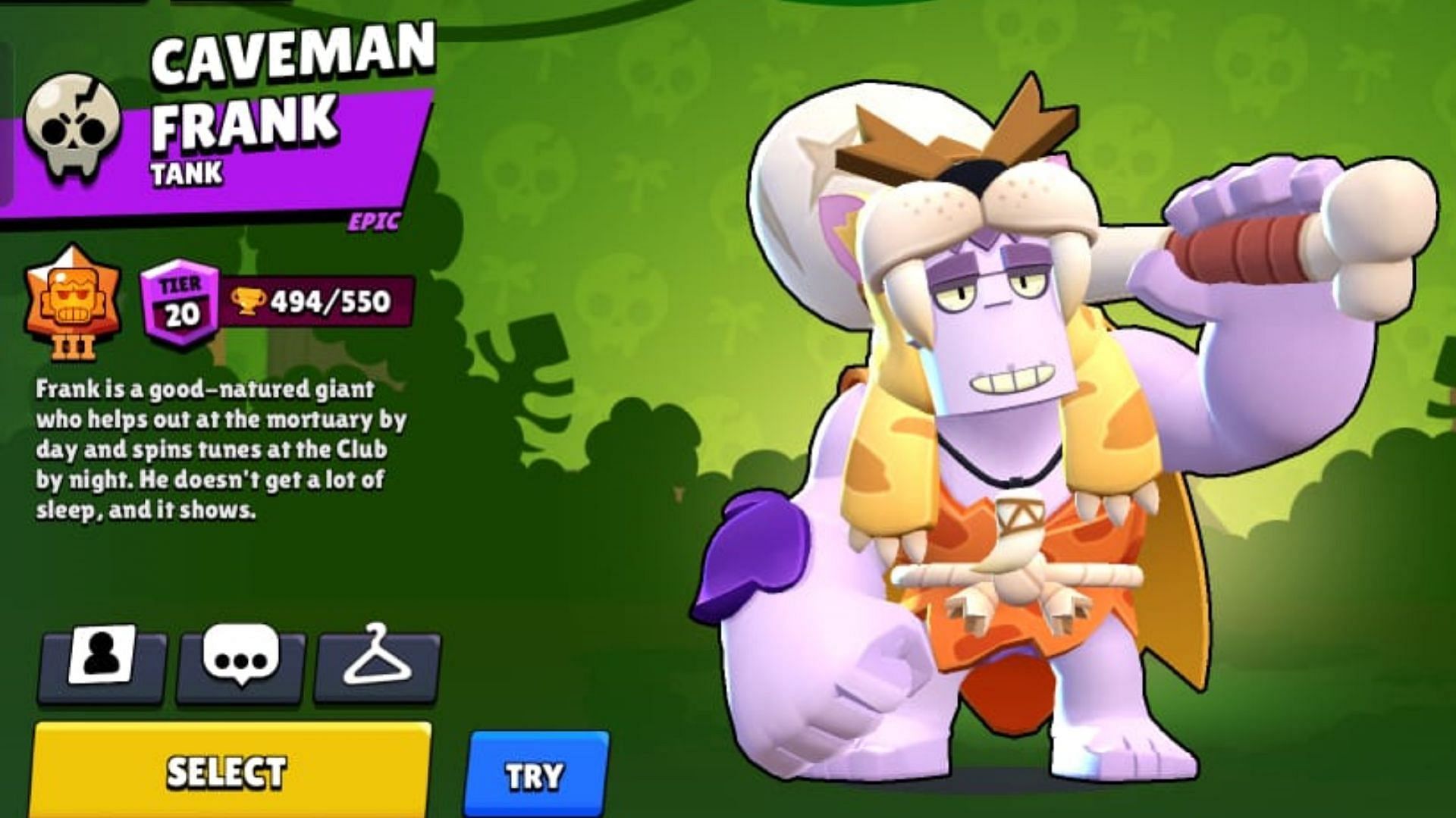 Screenshot of Frank (Image via Supercell)