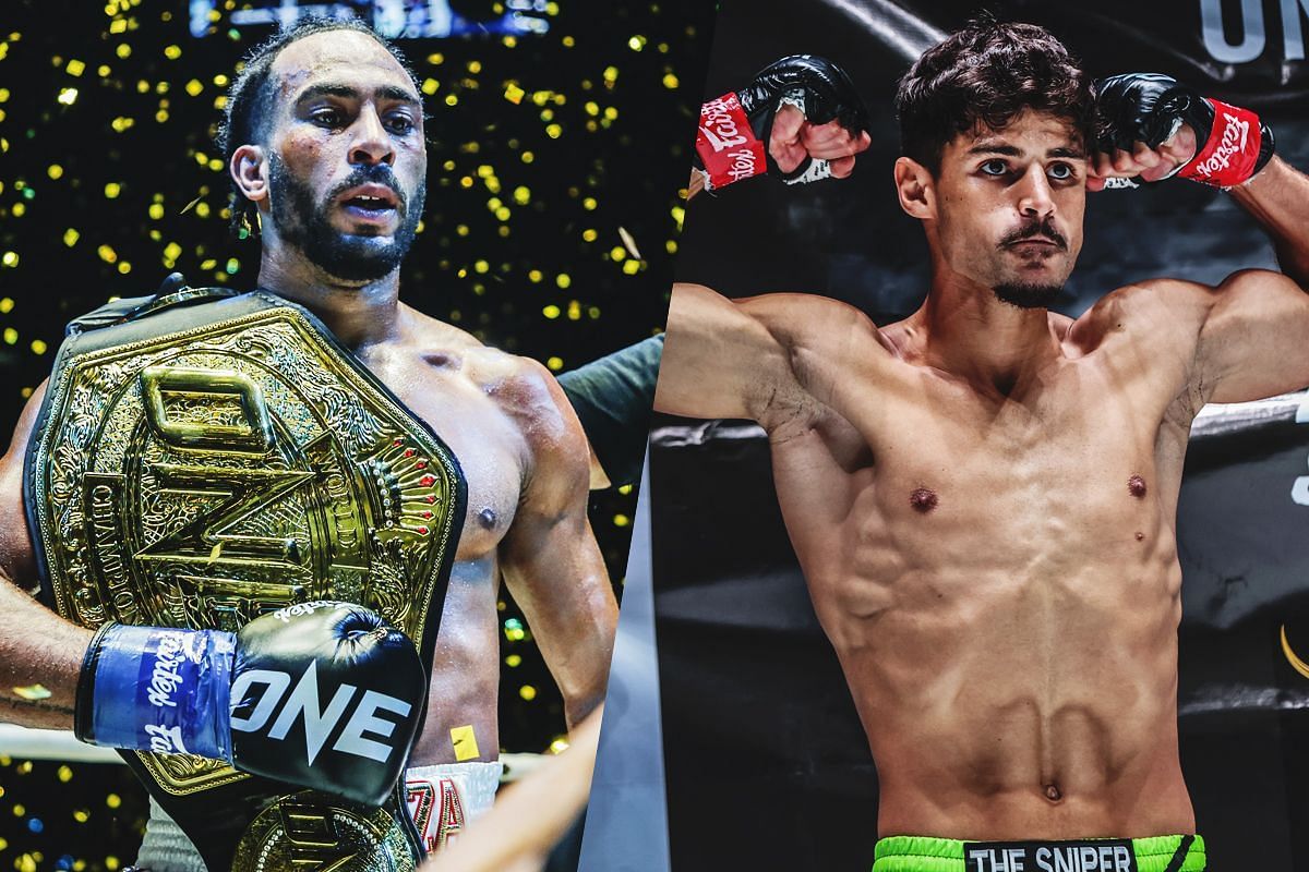 Alexis Nicolas (left) wishes to see flyweight Muay Thai star Elias Mahmoudi (right) challenge for a ONE world title soon. [Photos via: ONE Championship]