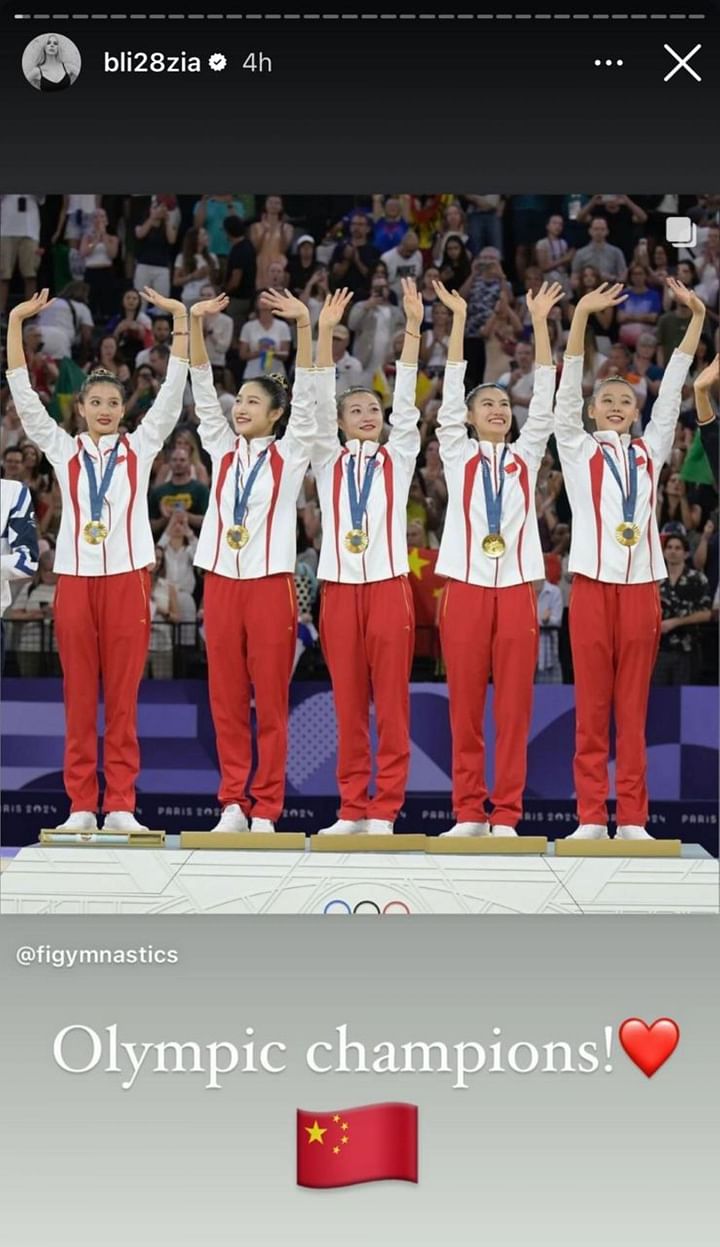 How did Russian gymnast help China win its first gold in group Rhythmic ...