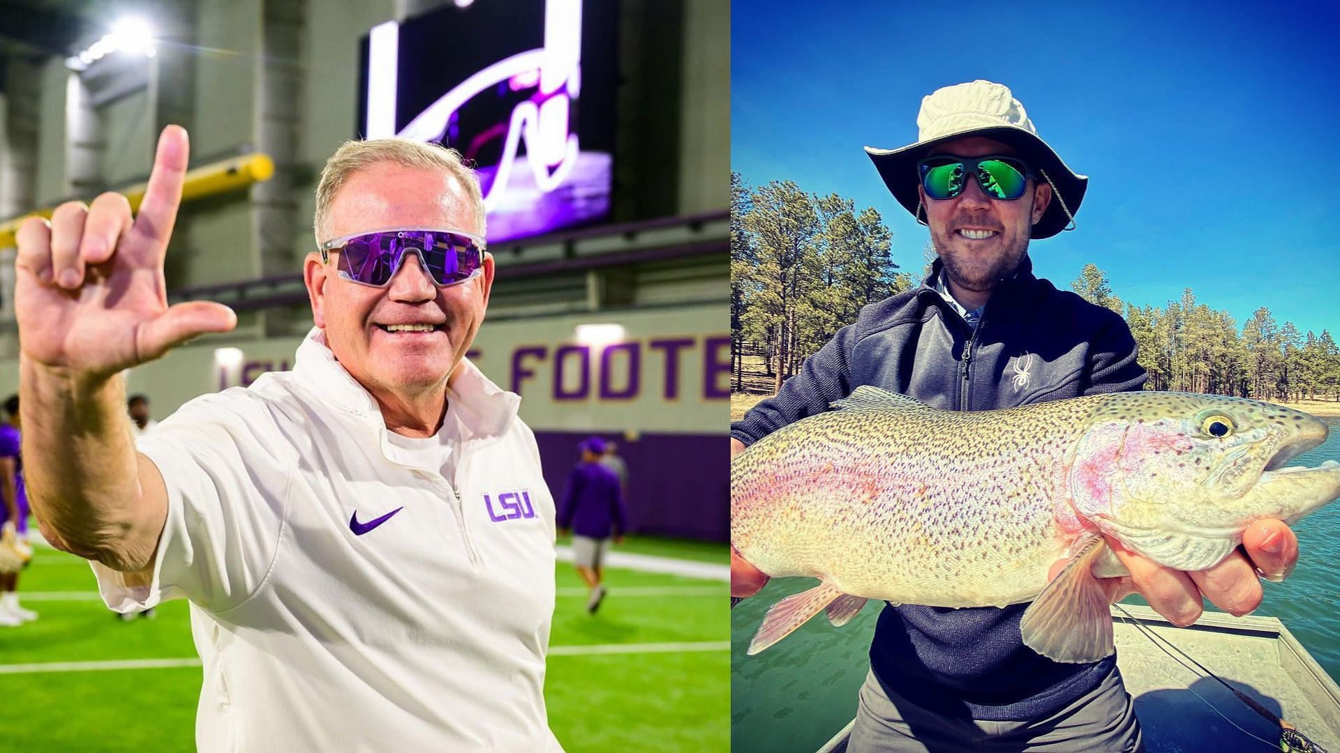 Brian Kelly and Lincoln Riley (Images via Instagram/Brian Kelly and Lincoln Riley)