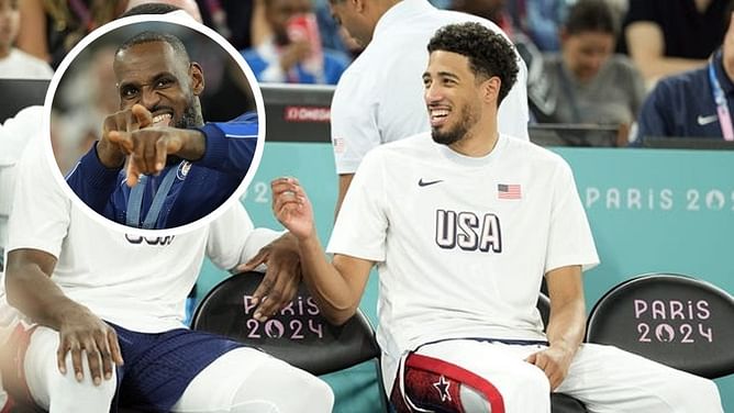 LeBron James thrilled over Tyrese Haliburton's vintage photo in his jersey