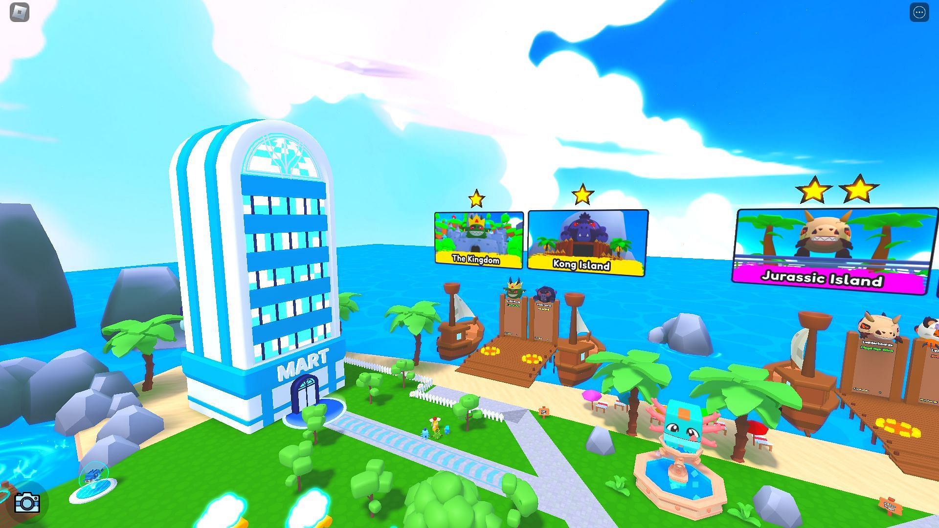 The hub world (Image via Roblox)