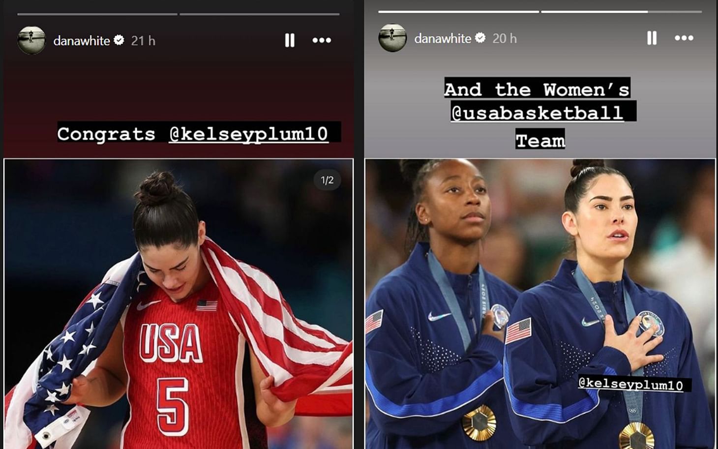 Paris Olympics Dana White reacts to US women's basketball's eighth