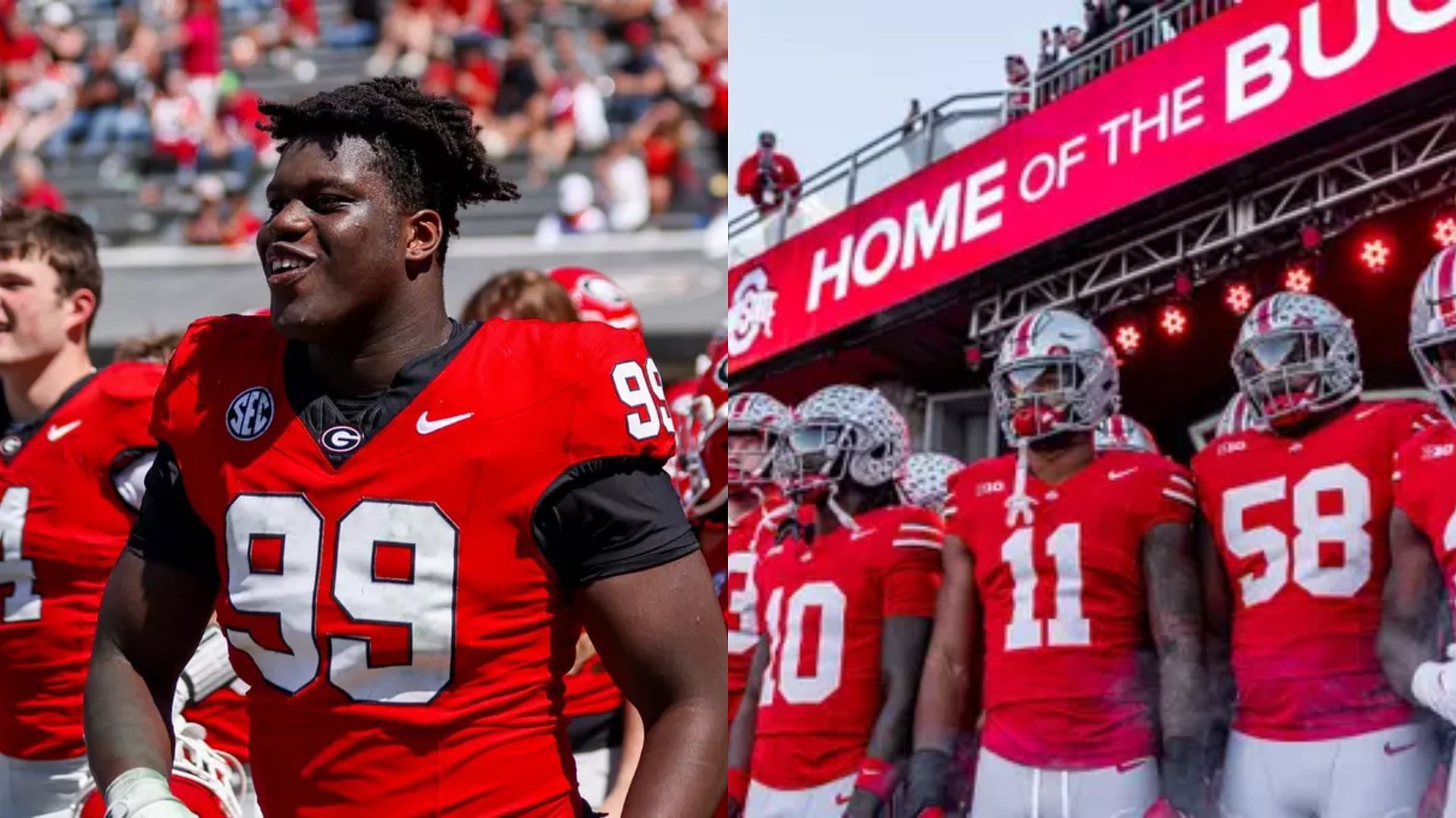 Images courtesy of Ohio State &amp; Georgia Athletics