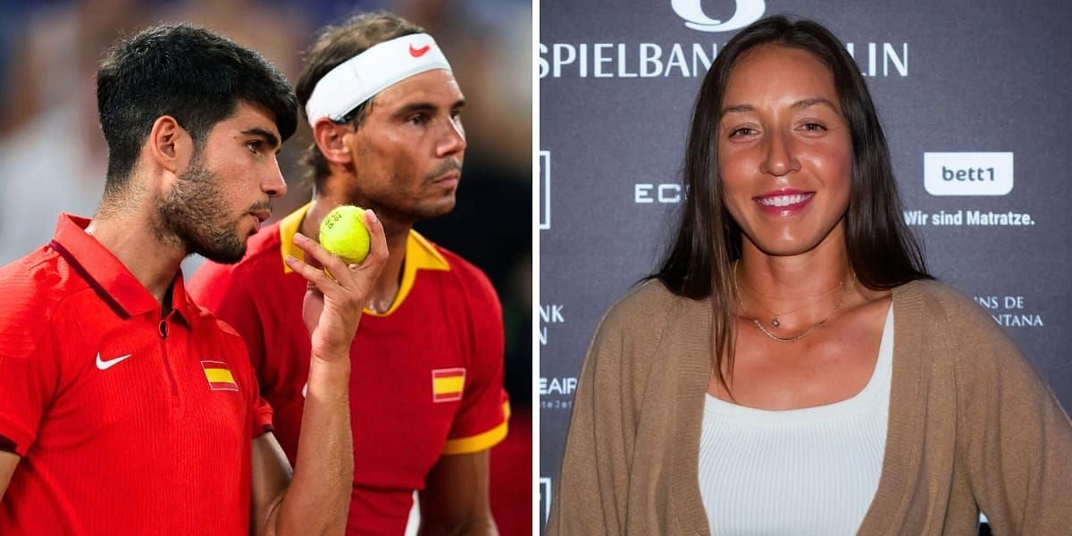 Rafael Nadal and Carlos Alcaraz (L) &amp; Jessica Pegula (R) (Image source: GETTY)