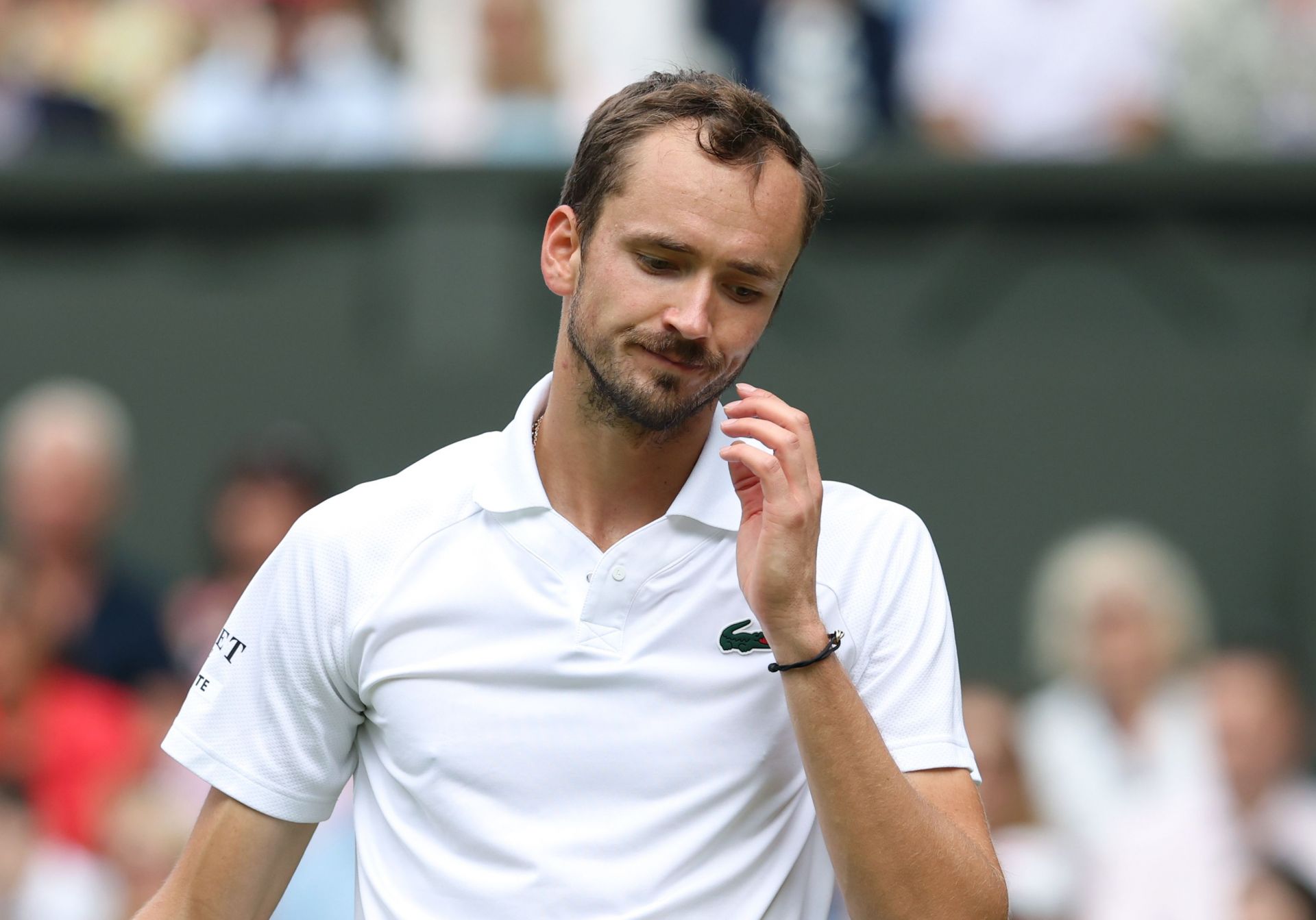 Daniil Medvedev in action at Wimbledon (Source: Getty)