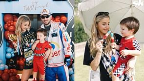 Alex Bregman's two-year-old son Knox shows off batting prowess as he blasts 'home run' during BP with Astros star dad