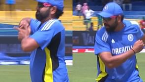 [Watch] Rohit Sharma rolls his arm over ahead of India vs Sri Lanka second ODI
