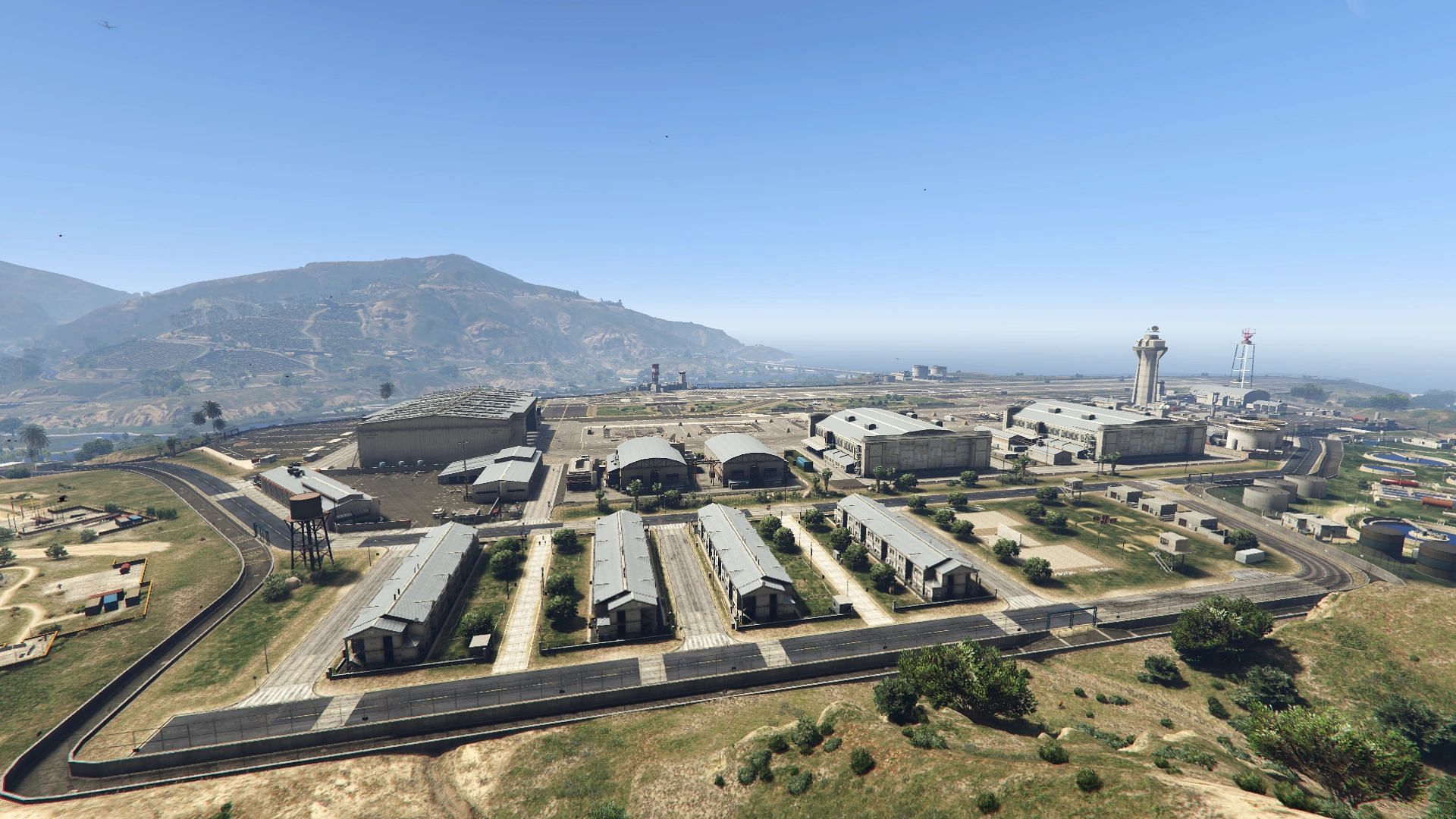 You can buy a Hangar at Fort Zancudo (Image via Rockstar Games)