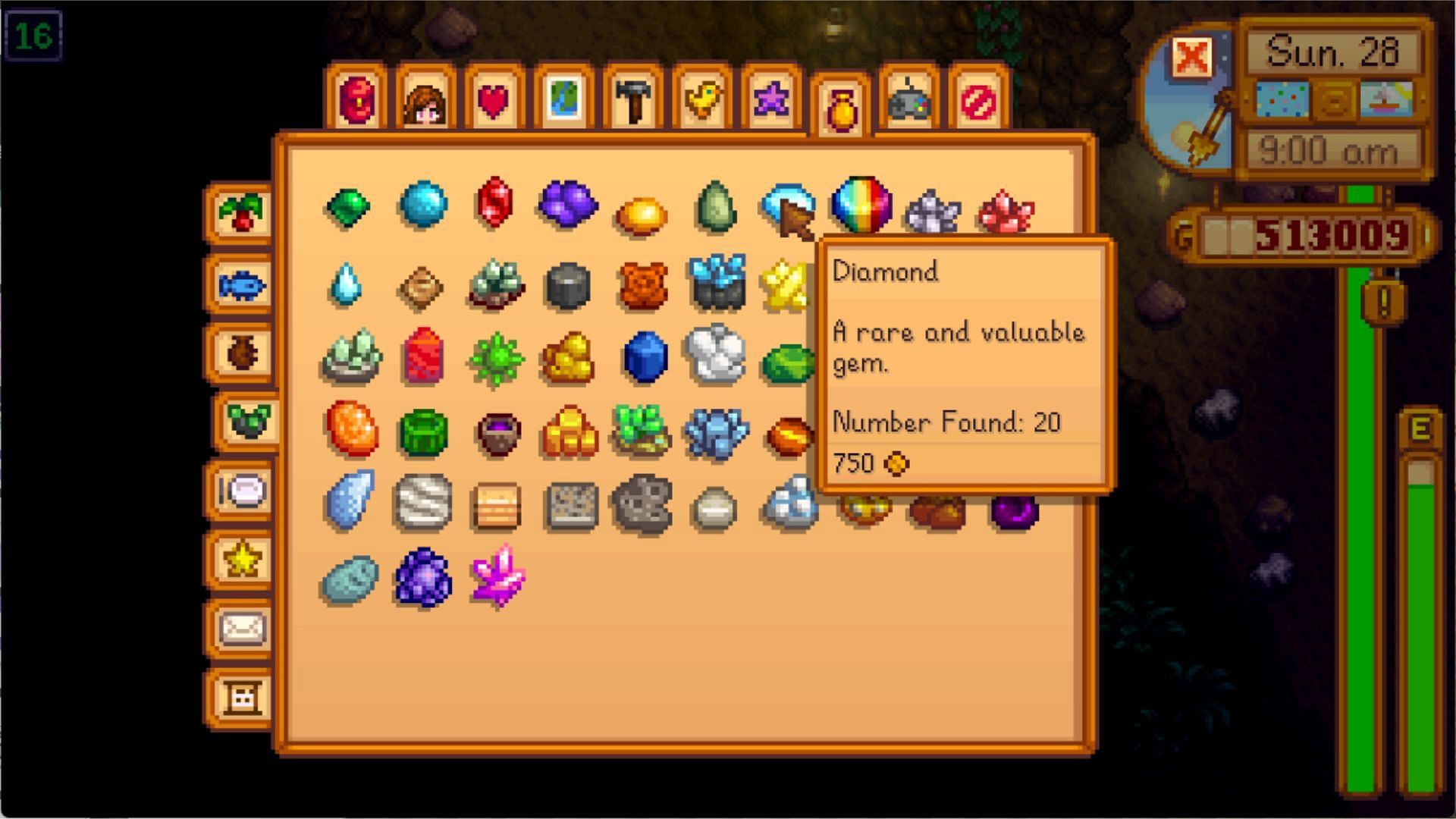 Geologist increases the chance of receiving gems (Image via ConcernedApe)