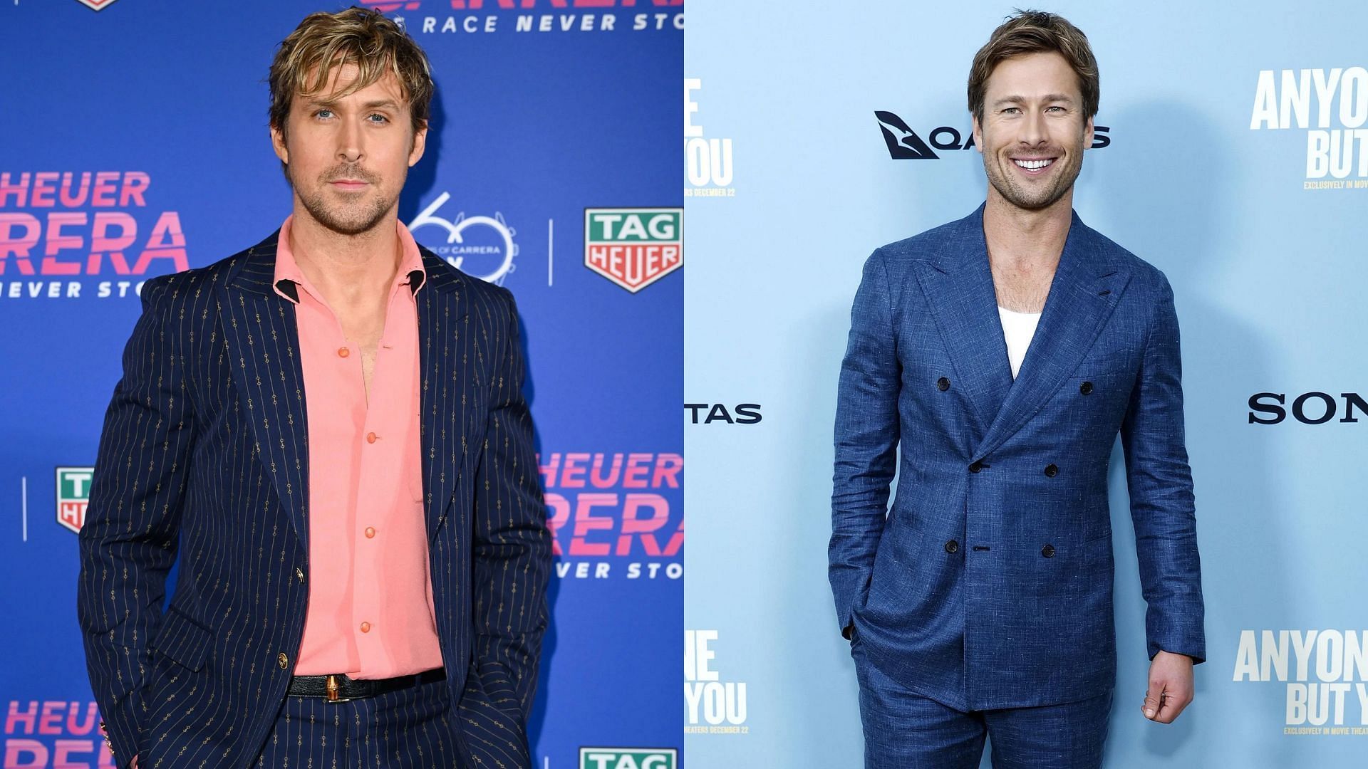 Ryan Gosling and Glen Powell (Images via Getty)