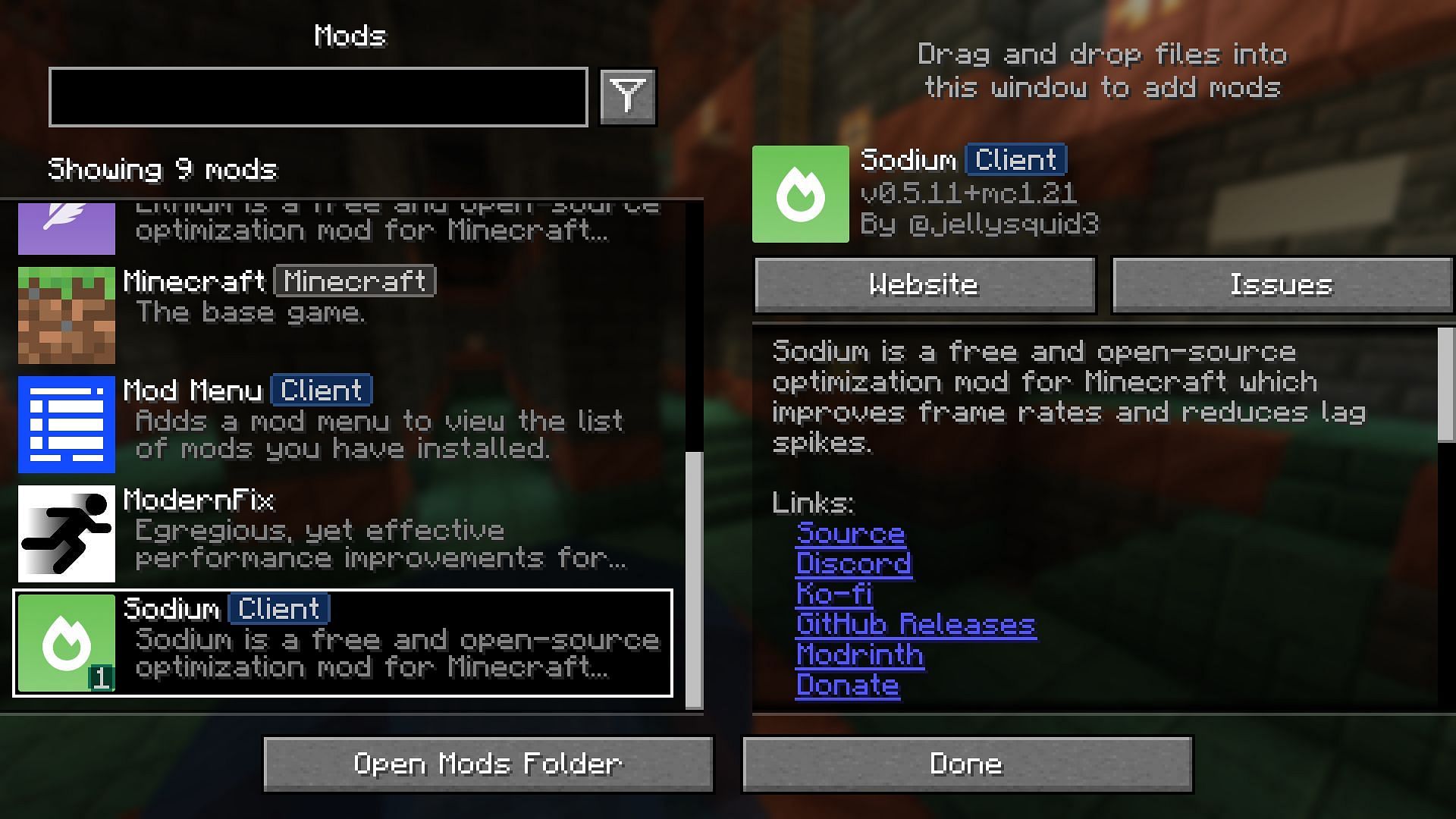 Performance mods for Minecraft: Java Edition can heavily boost framerates (Image via Mojang)