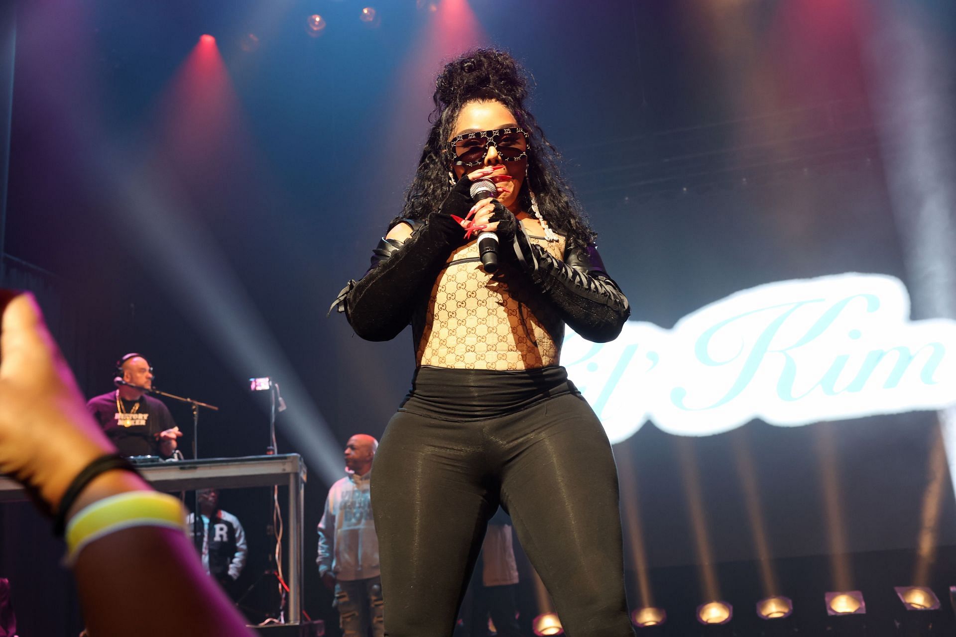 Lil Kim performing at The Apollo Theater in April 2024, (Photo by Johnny Nunez/WireImage)