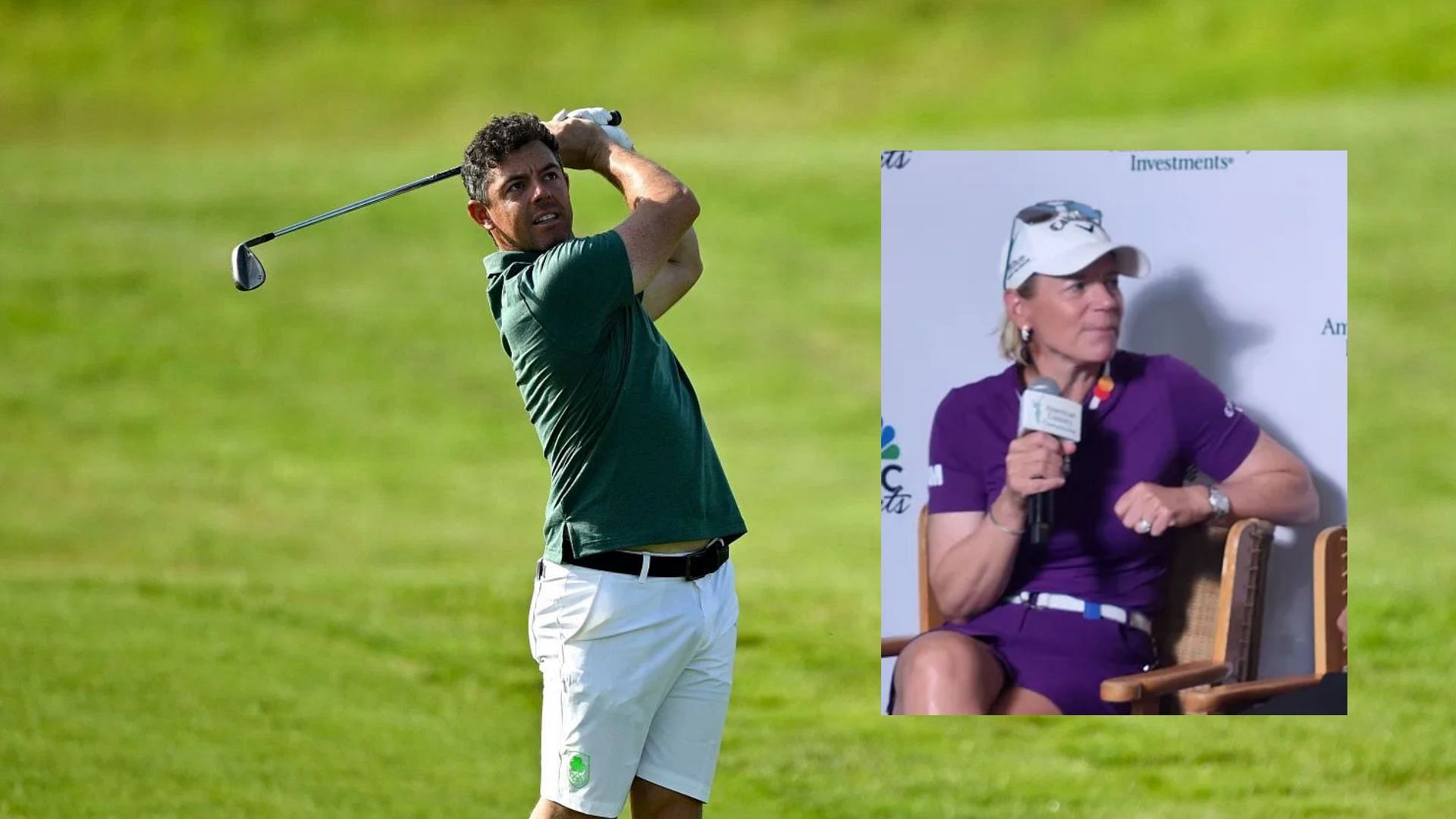 Rory McIlroy and Annika Sorenstam (Images via Getty and US Today Sports)