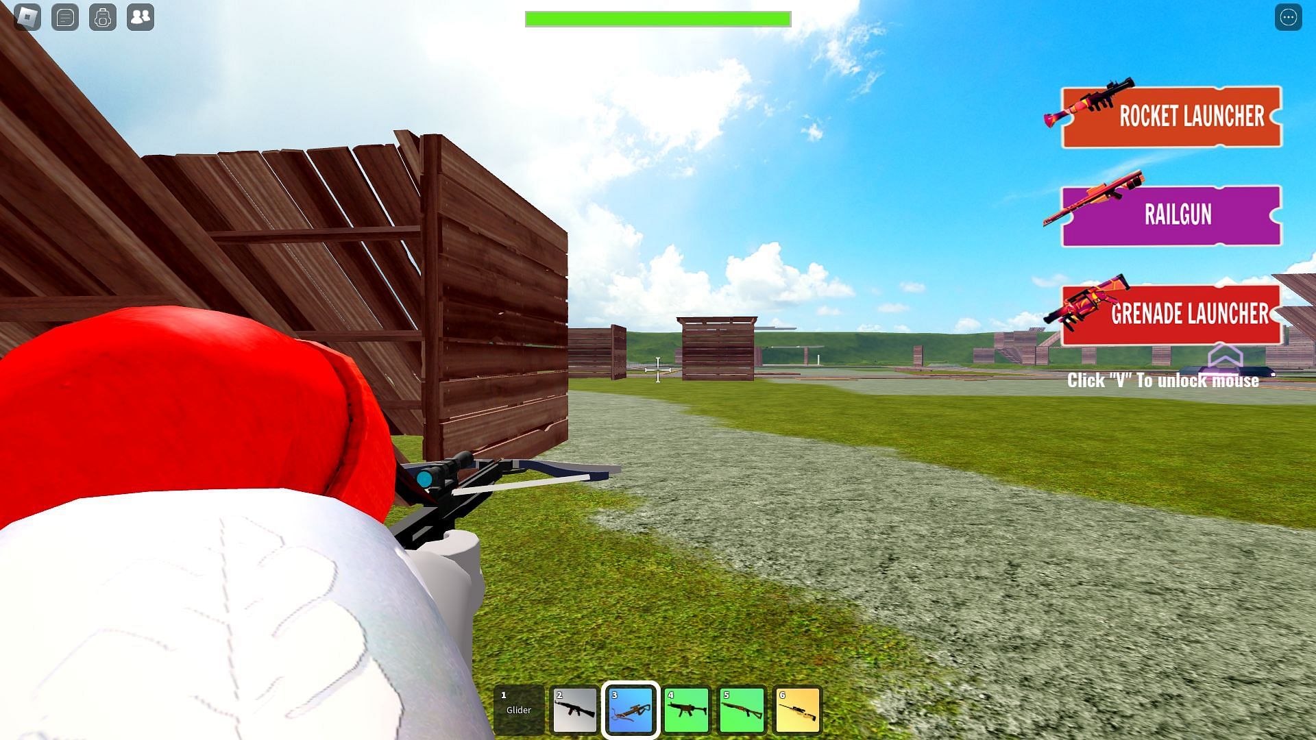 Aiming down the sights (Image via Roblox)