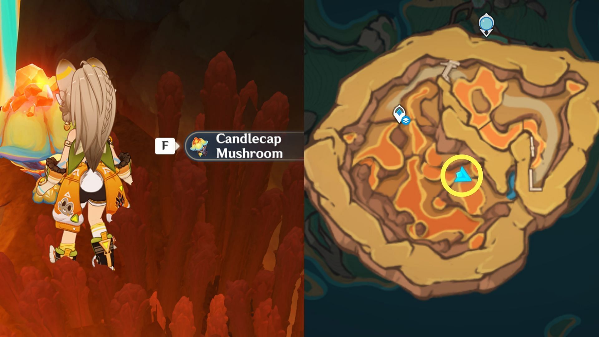 Location of Candlecap Mushroom #4 (Image via HoYoverse)